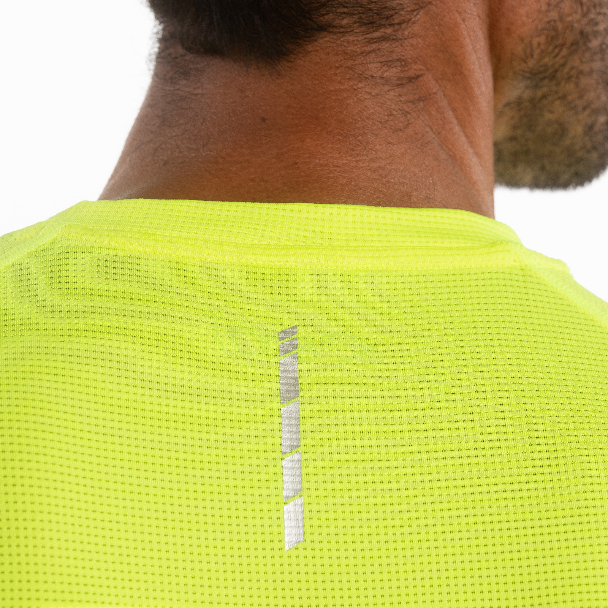 MEN TEE SHIRT DRY FAST EKOI RUN NEON YELLOW