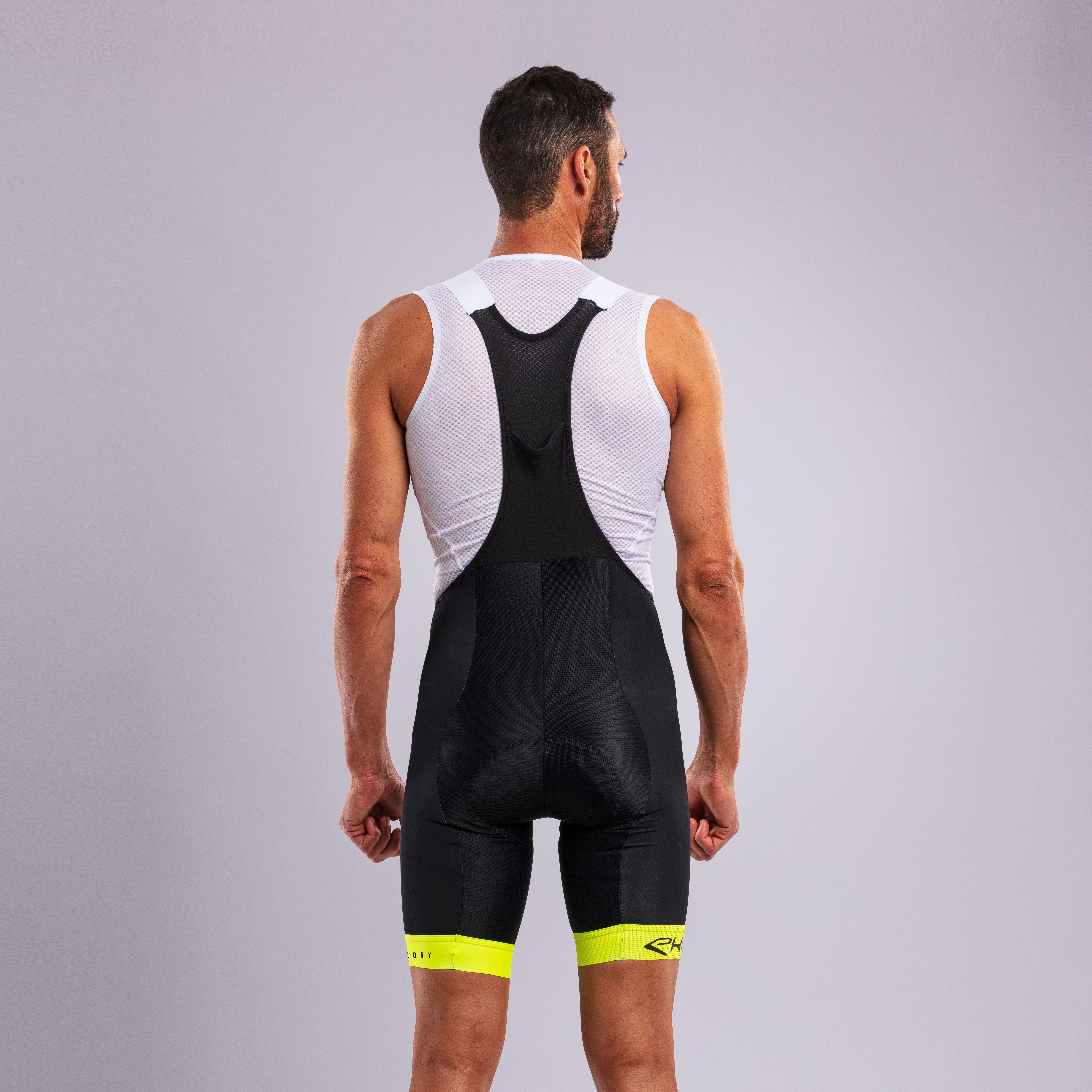 EKOI MEMORY GEL Bib Shorts Neon Yellow