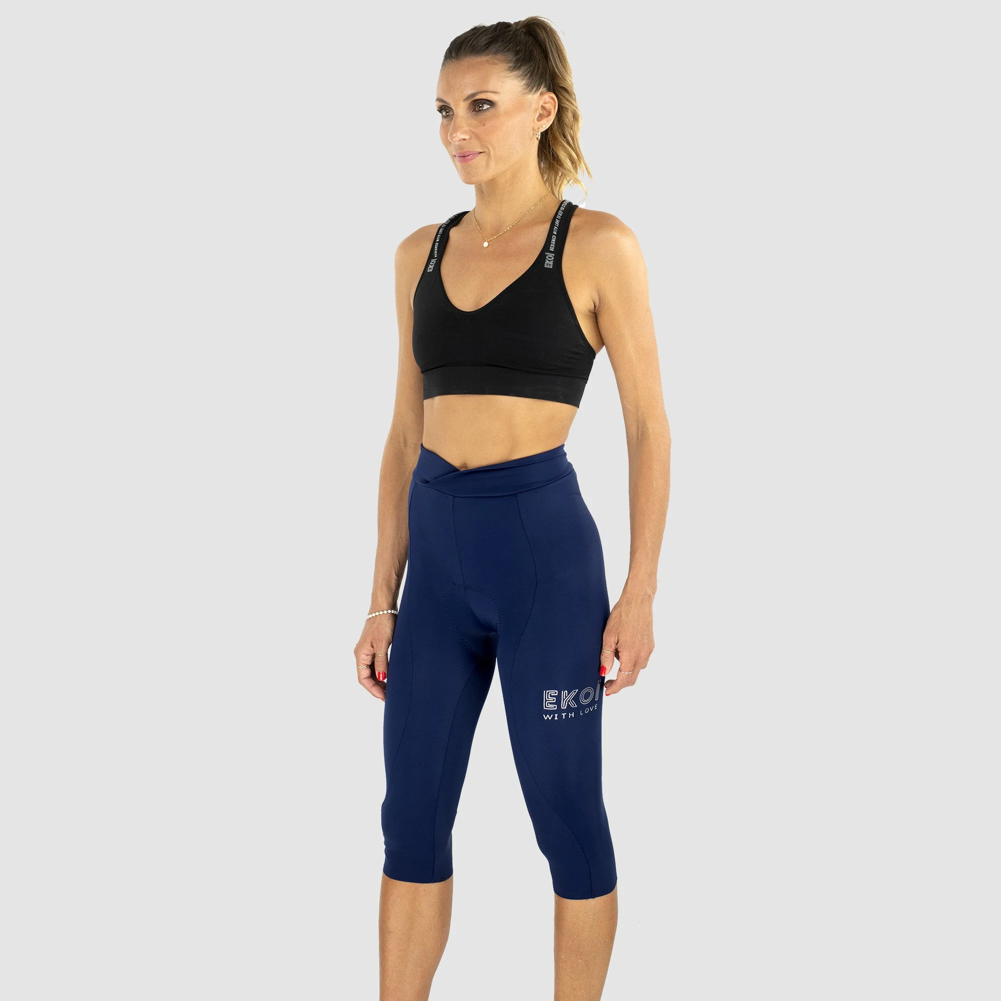 EKOI Women's Kkaki 3/4 bib knicks