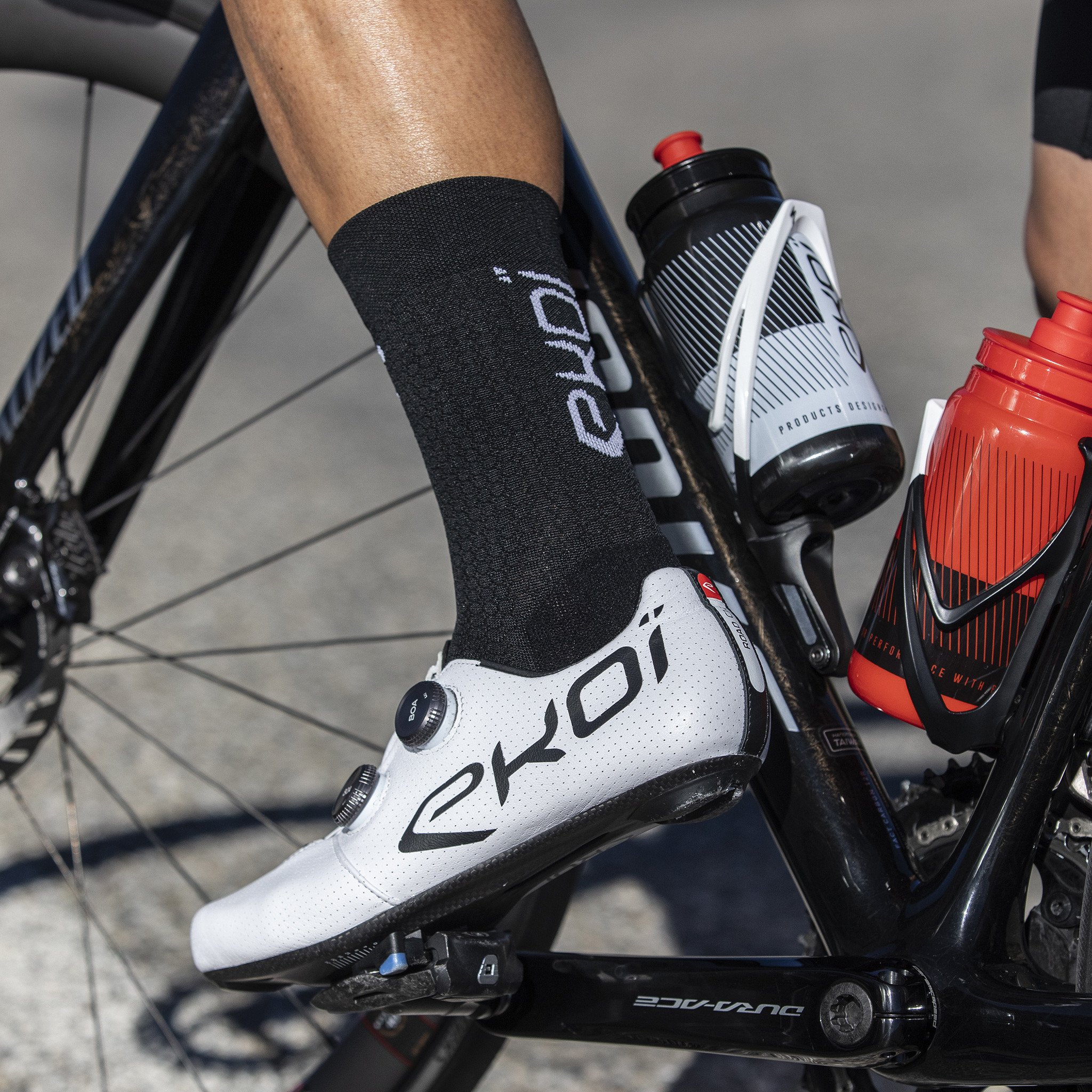 EKOI PRIMAVERA 18cm long navy blue cycling socks