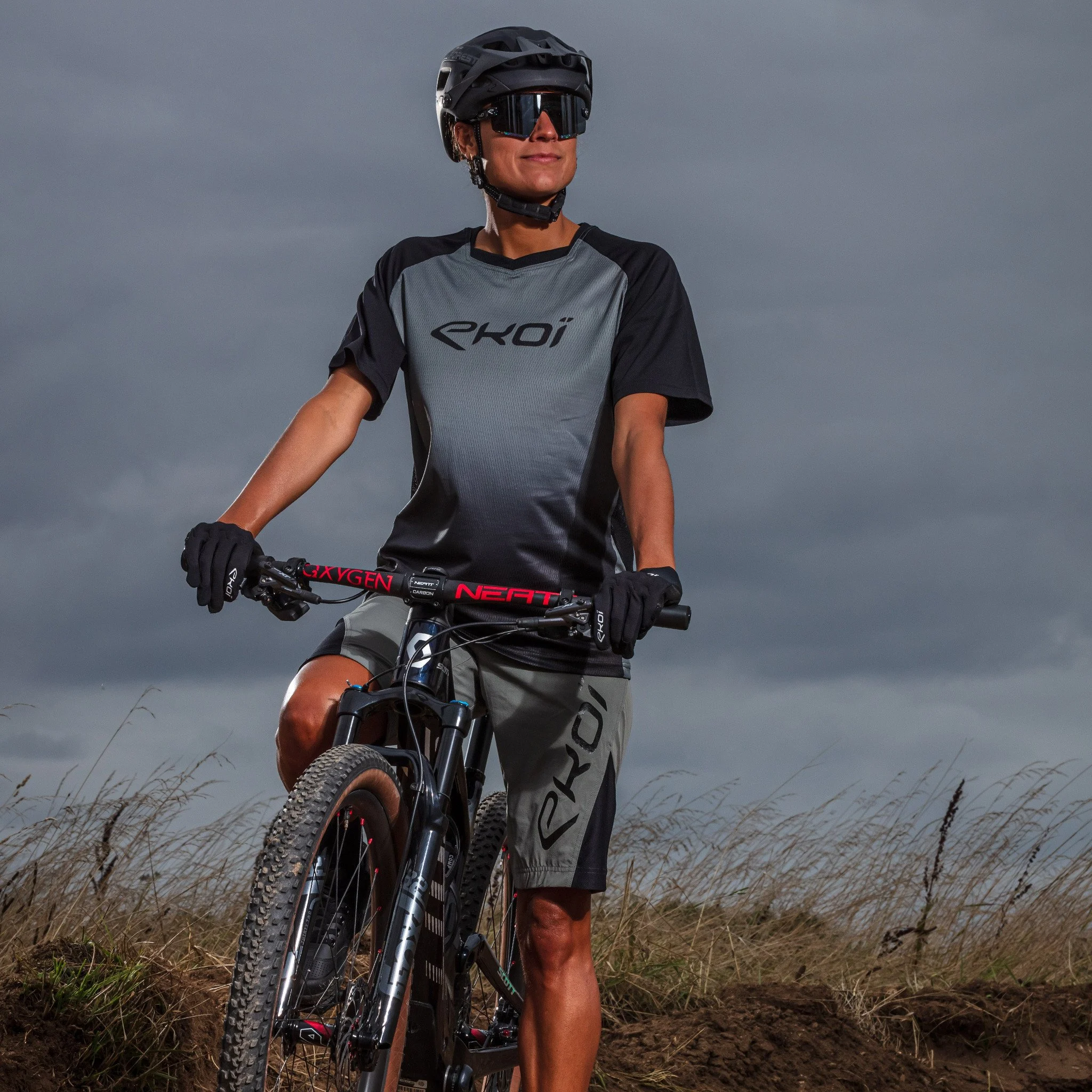 Short Sleeves Jersey EKOI MTB Grey