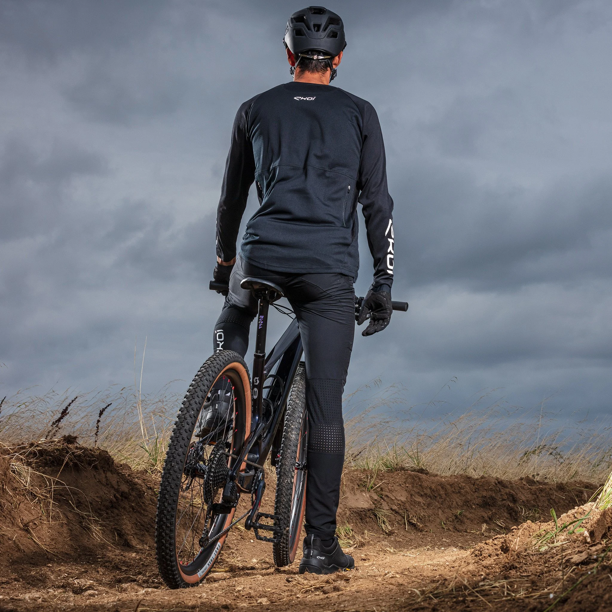 Long Sleeves Jersey EKOI MTB Blue