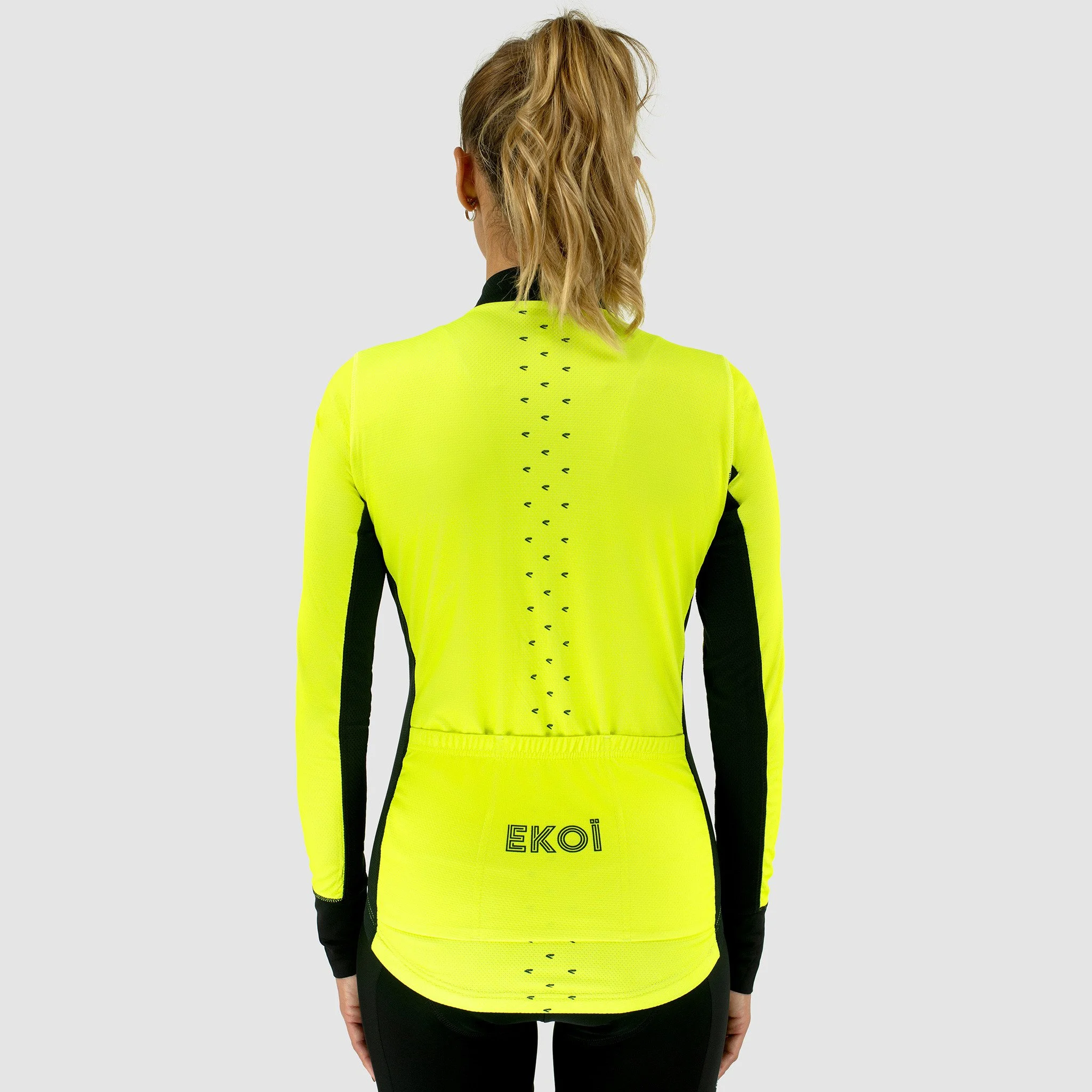 EKOI Core Women's Neon Yellow LS jersey