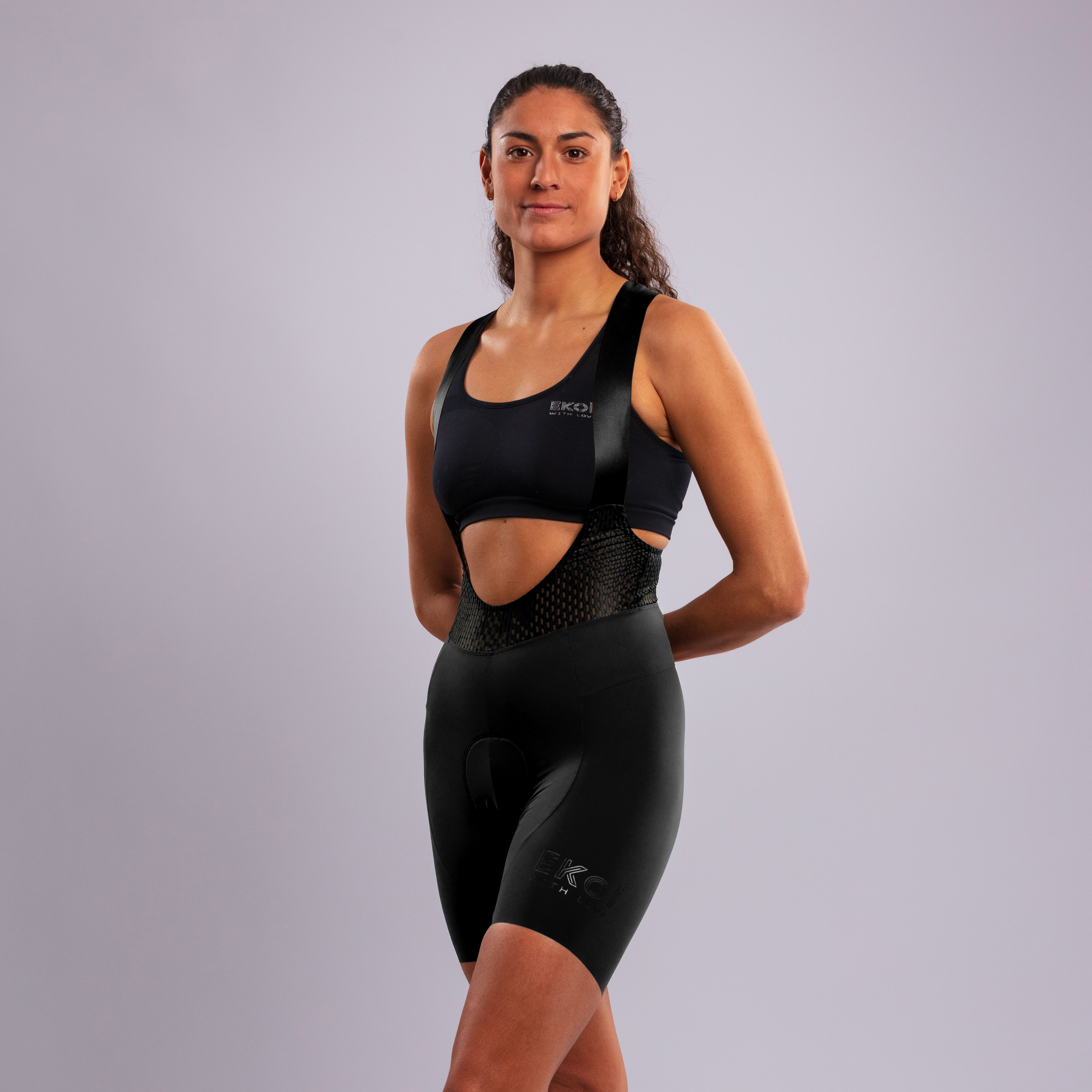 EKOI Women's ESSENTIAL Bibshorts Navy