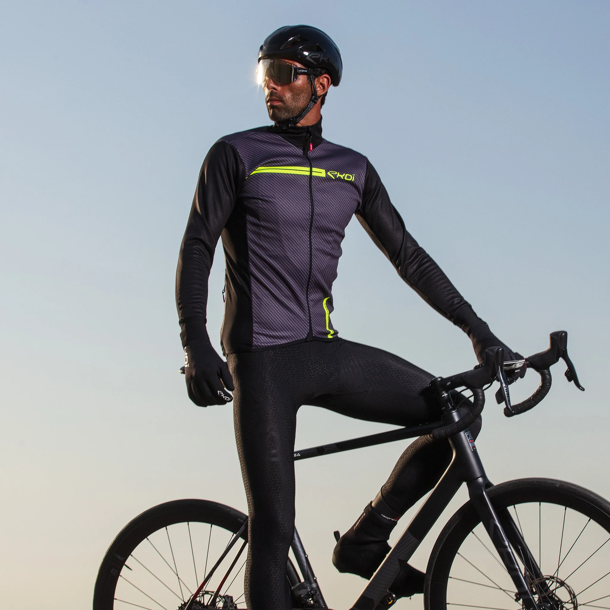 THERMAL JACKET EKOI CARBON NEON YELLOW