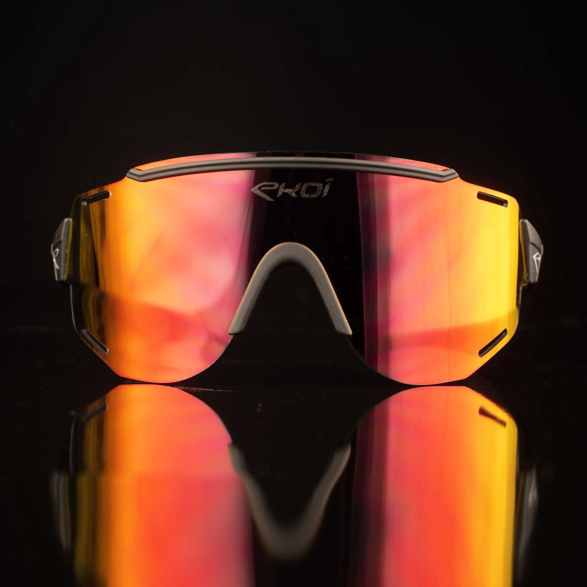 Glasses EKOI CARBON 28 Black Mirror Cat3