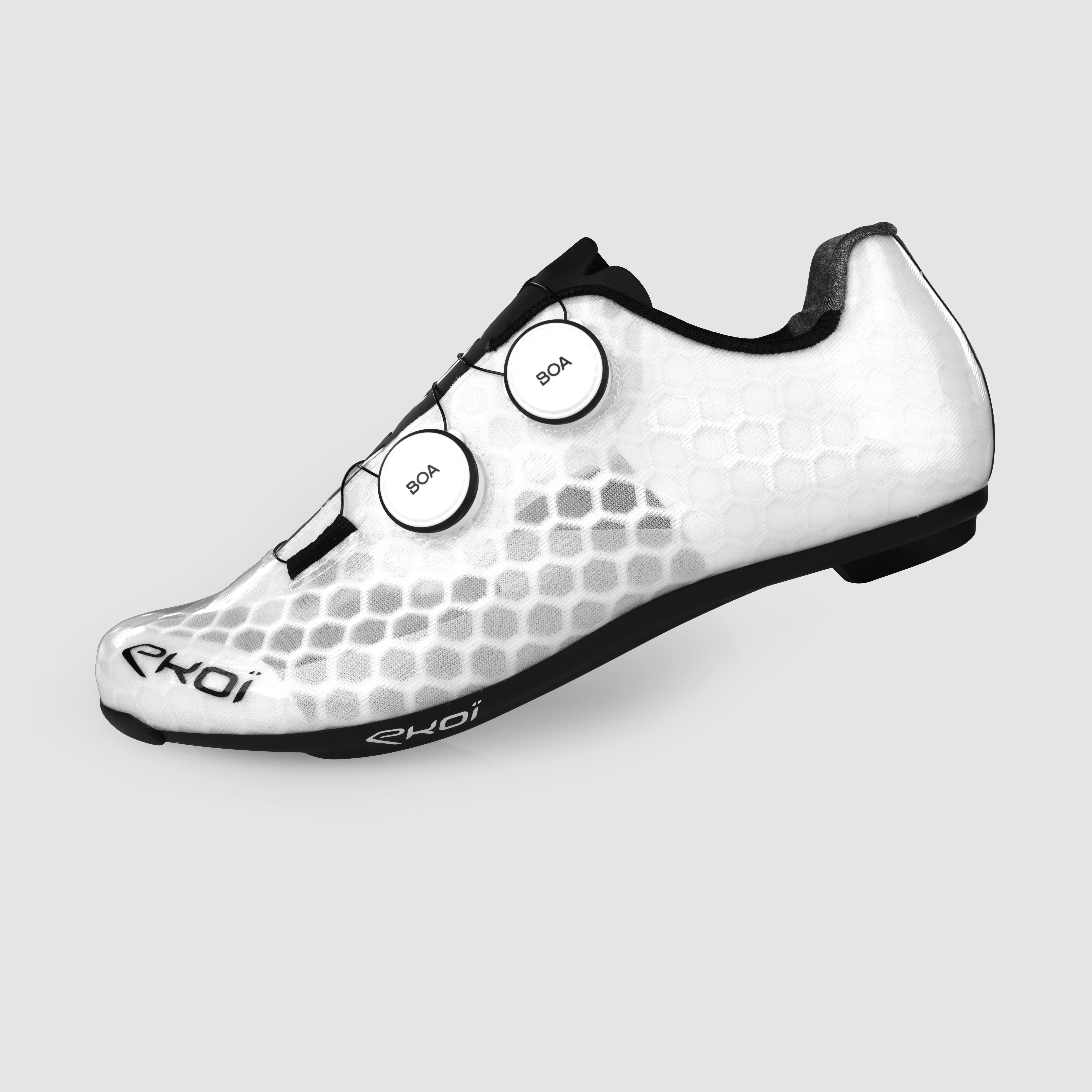 EKOI R4 LIGHT BOA® white road cycling shoes