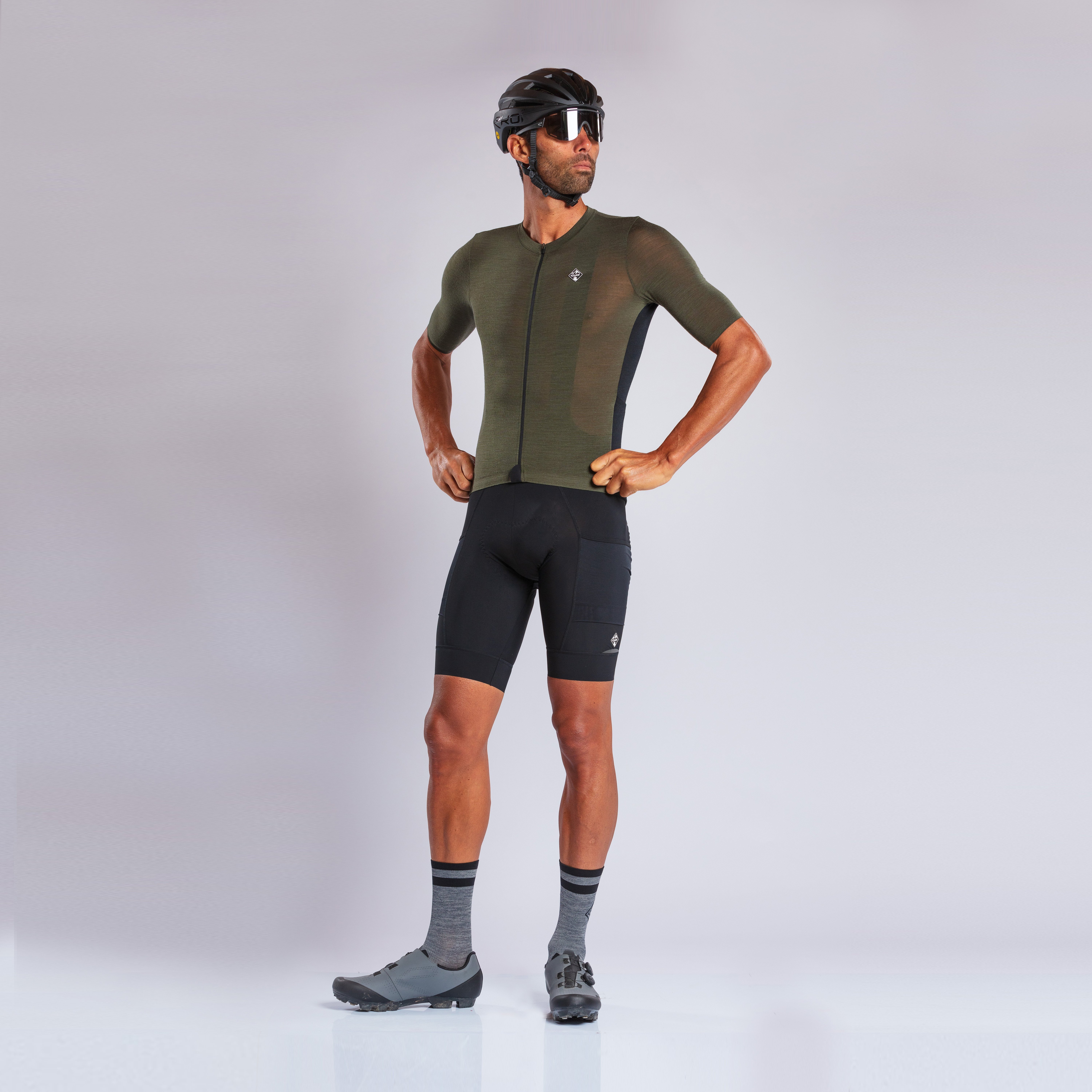 Merino Unisex Perf Gravel Jersey Black