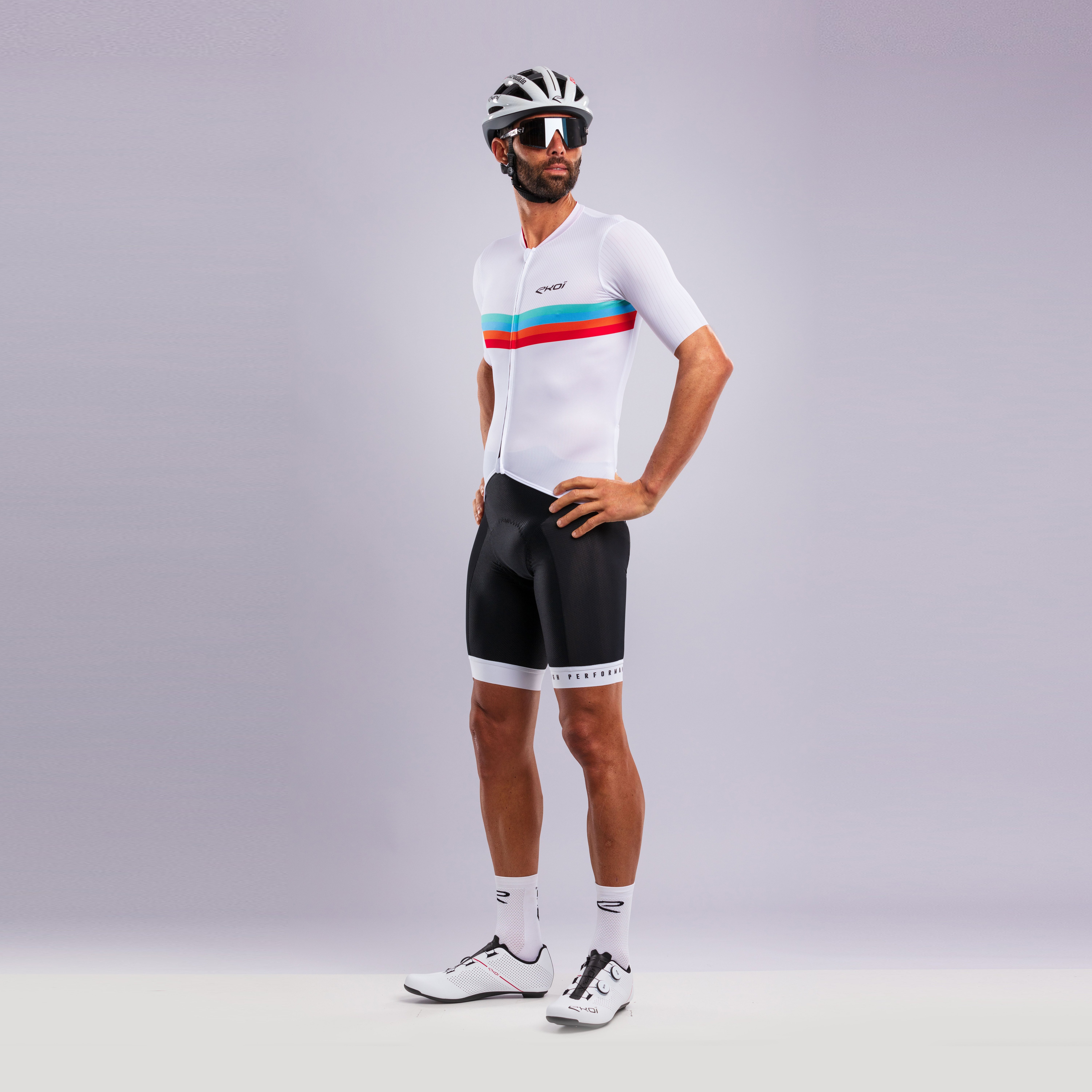 EKOI ROAD LINES Jersey White
