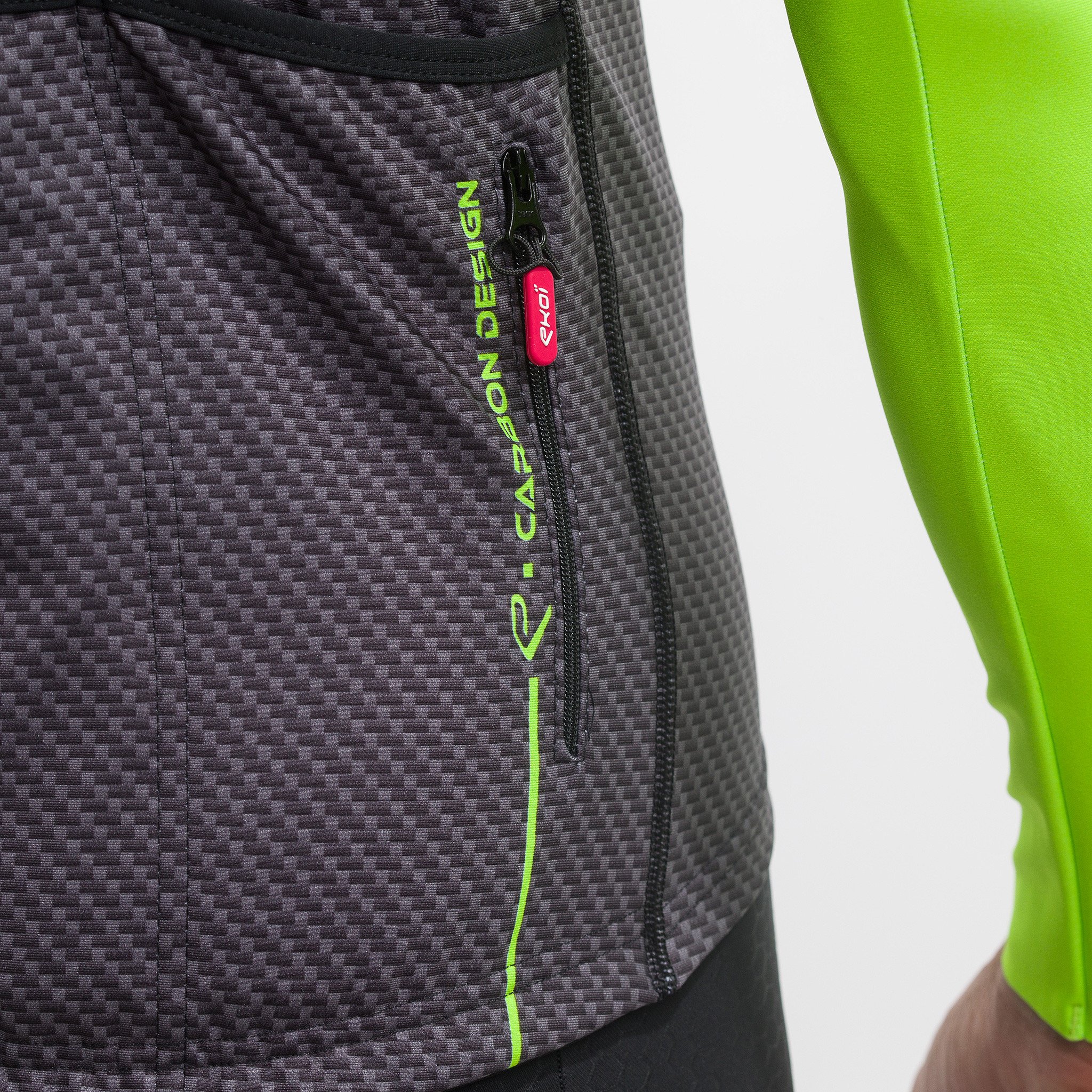 LONG SLEEVES JERSEY EKOI CARBON NEON YELLOW