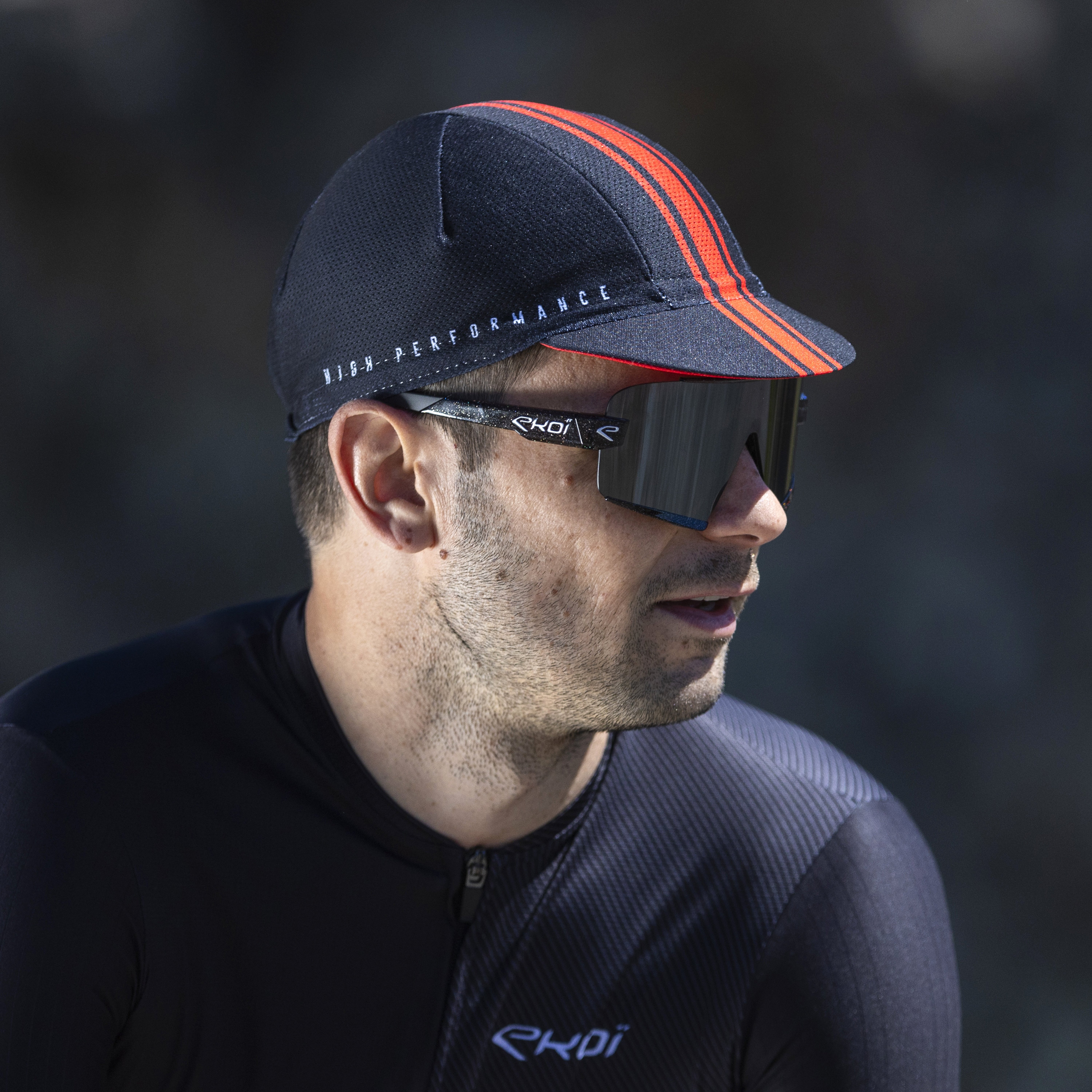 EKOI Perf LINEAR Cycling Cap Sky Navy