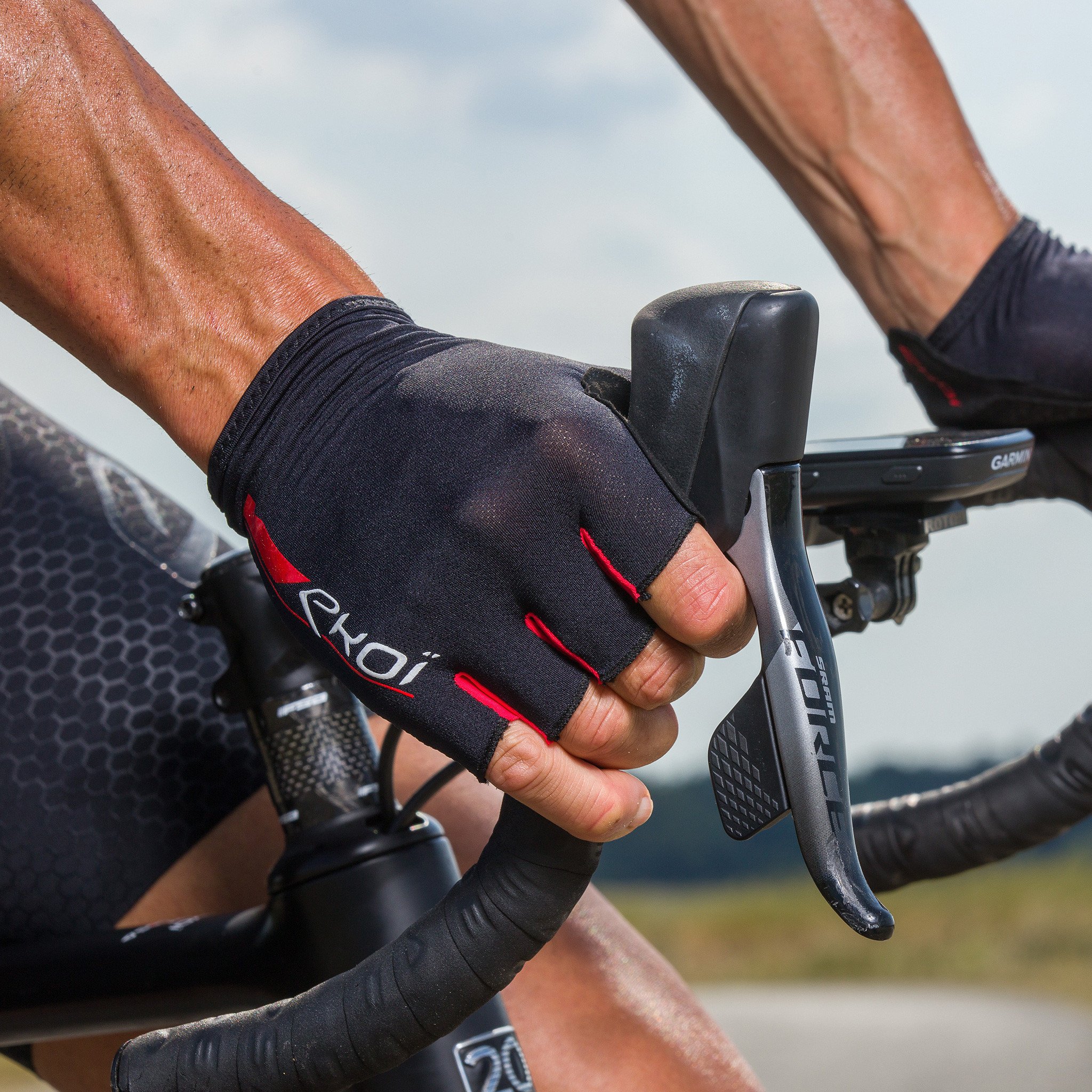 CYCLING GLOVES EKOI STRADA GEL BLACK