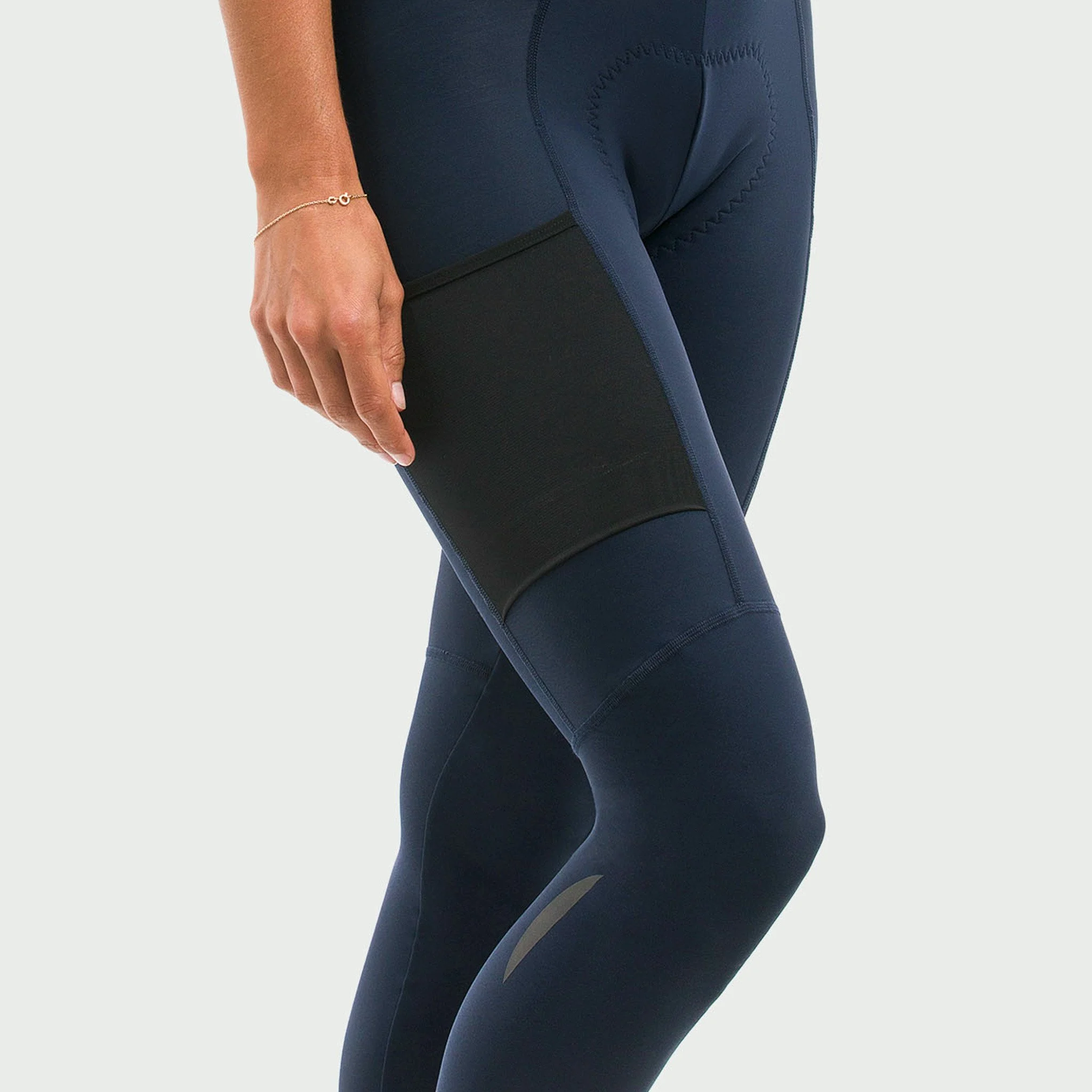 EKOI Gravel women's blue marine winter bib tights
