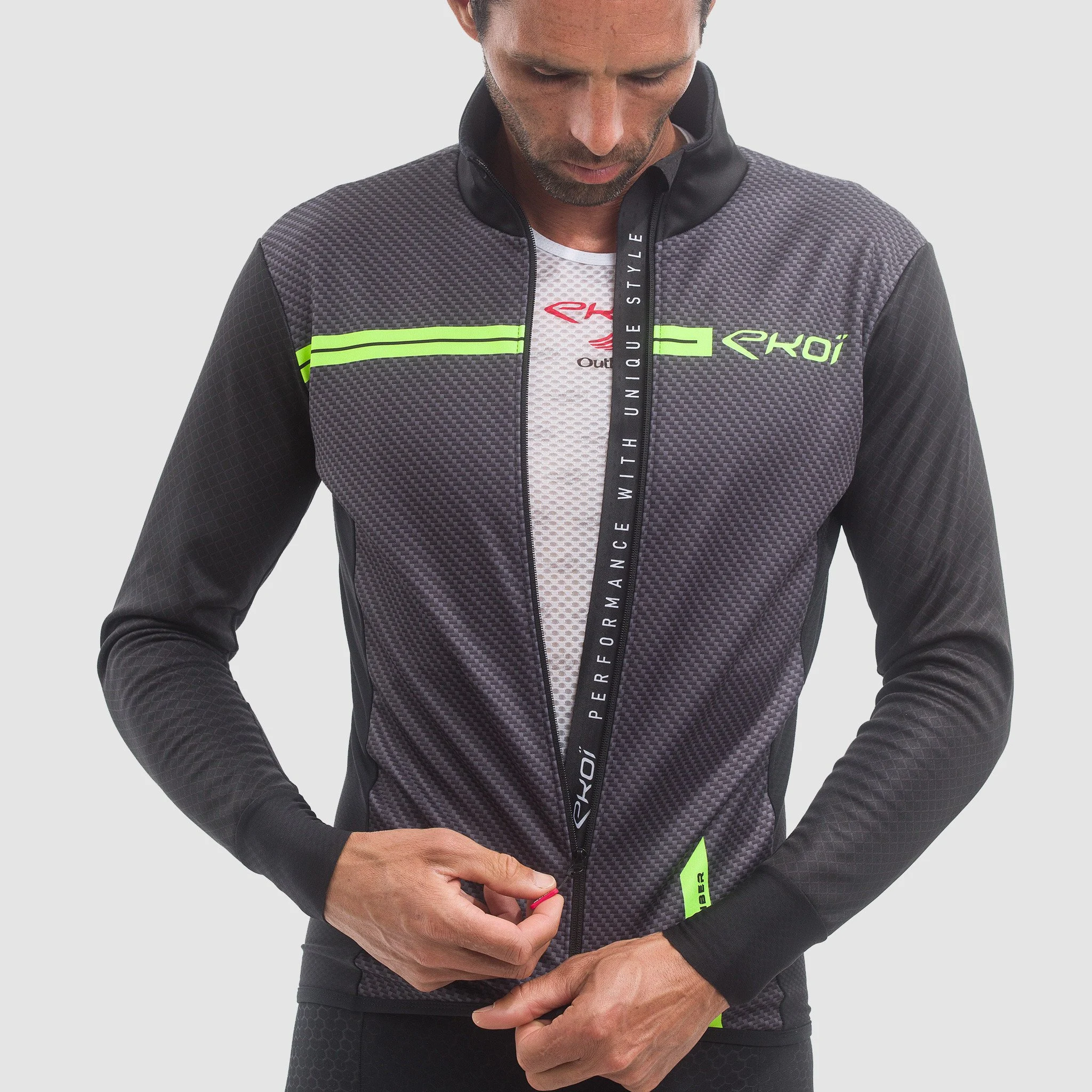 THERMAL JACKET EKOI CARBON NEON YELLOW
