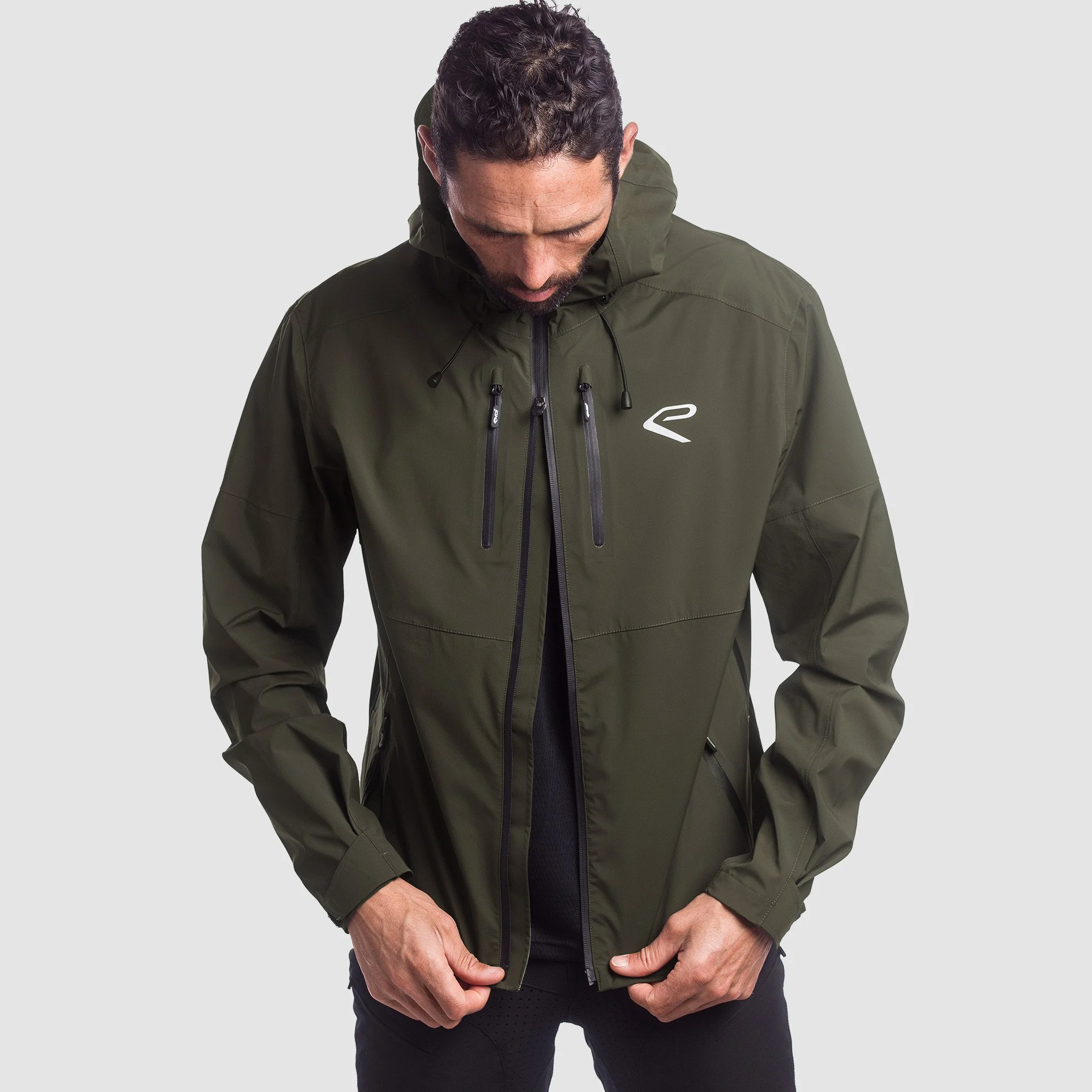 EKOI MTB Trail Charcoal green khaki rain cape