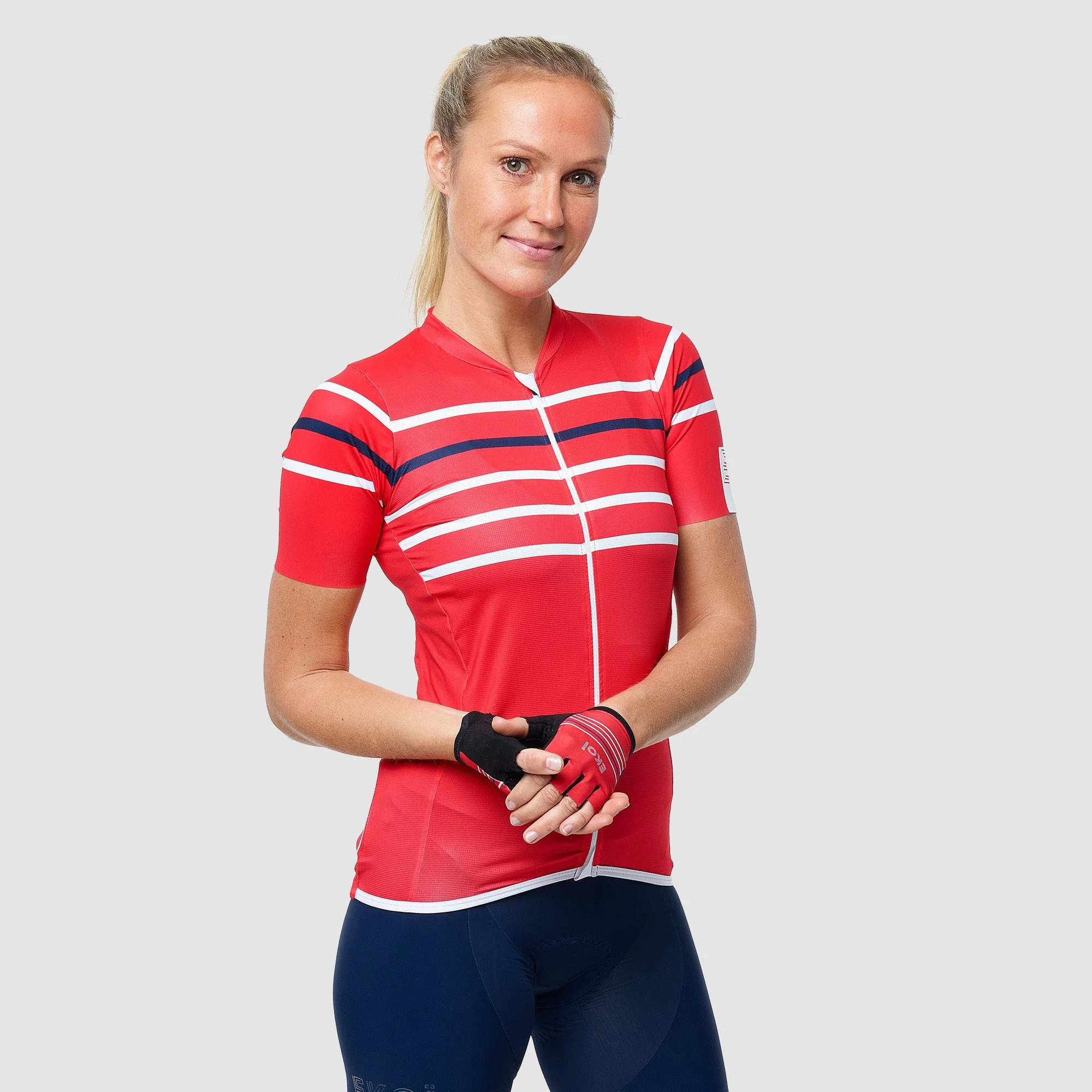 EKOI STRIPES Women's Jersey Black
