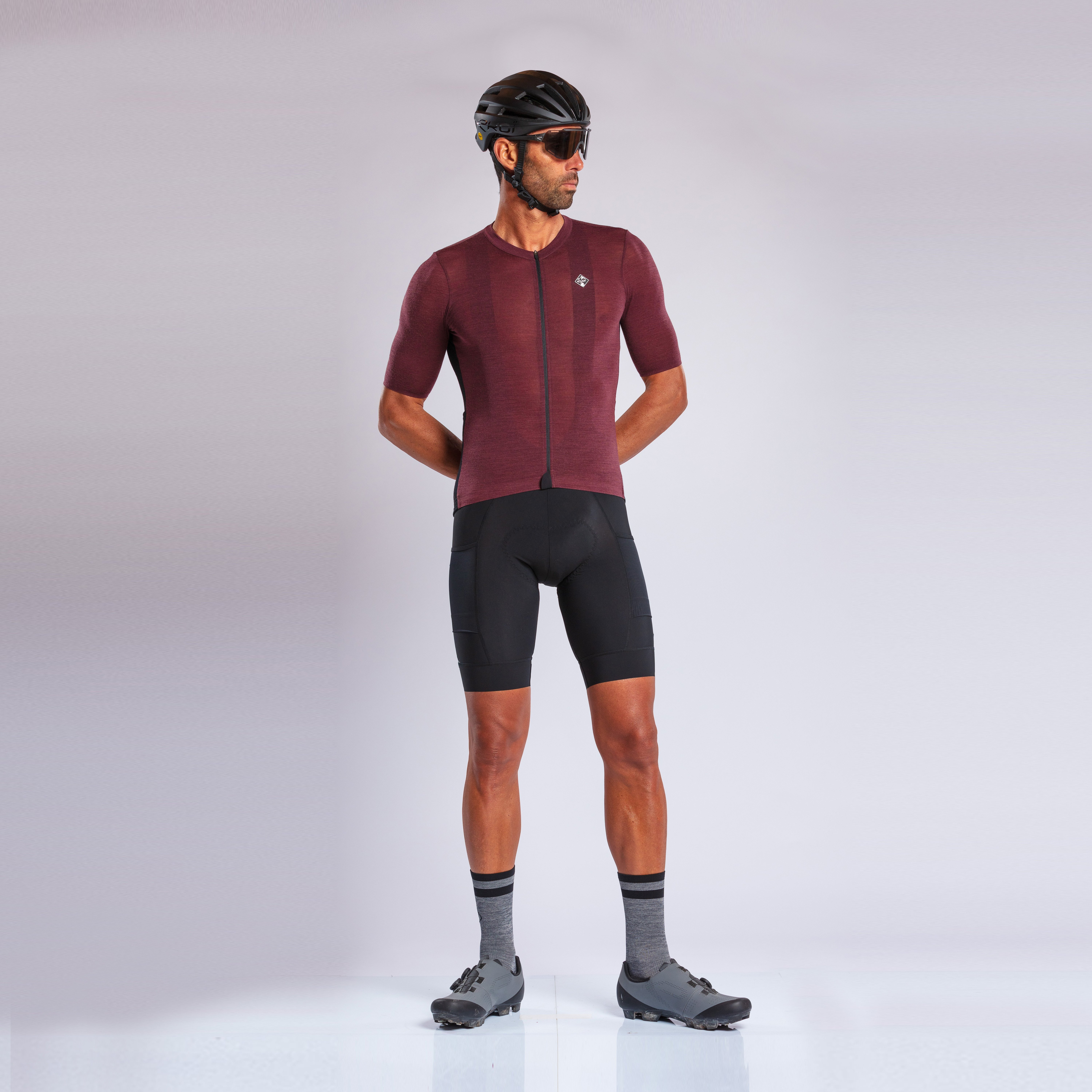 Merino Unisex Perf Gravel Jersey Black