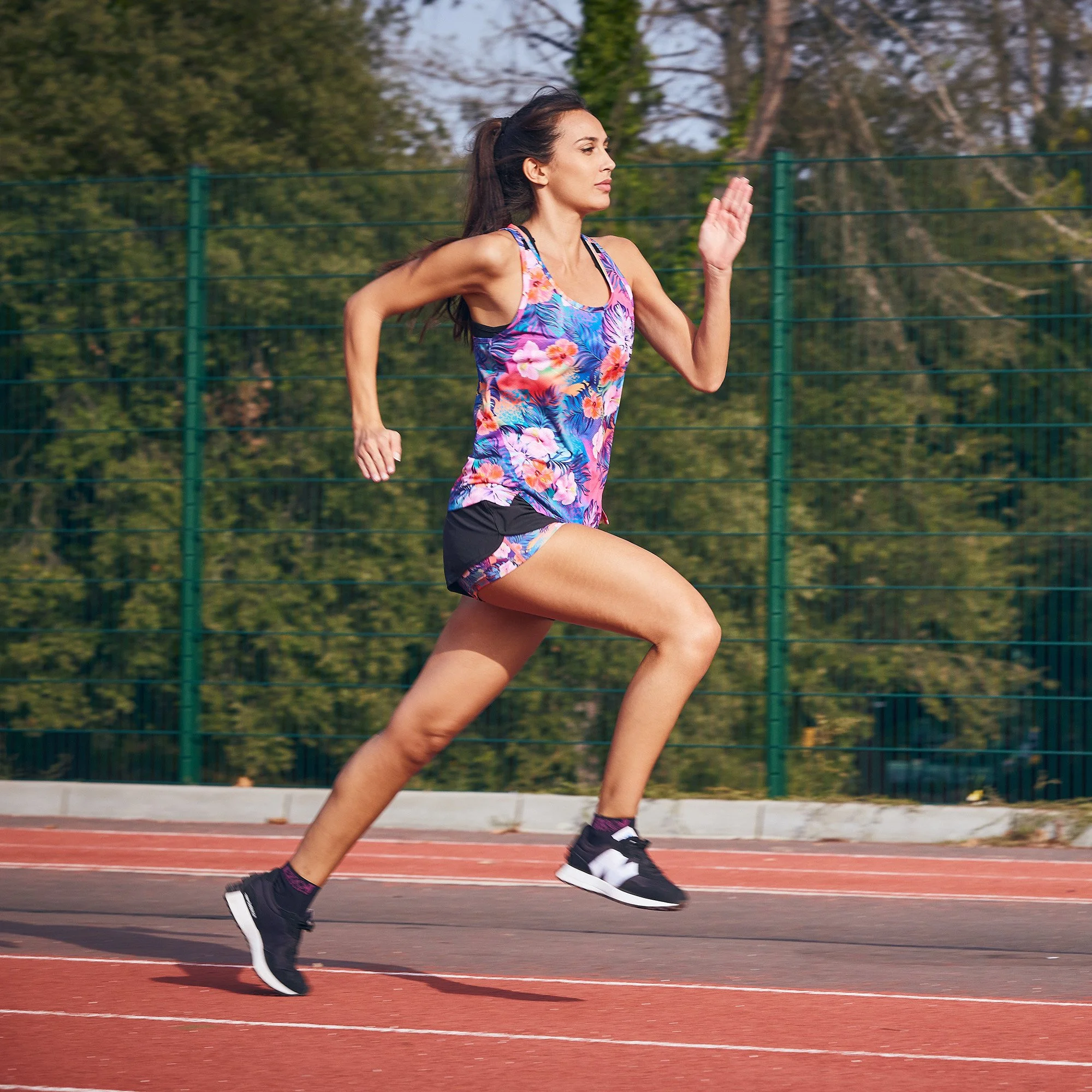Women Tank Top EKOI RUN Tropical