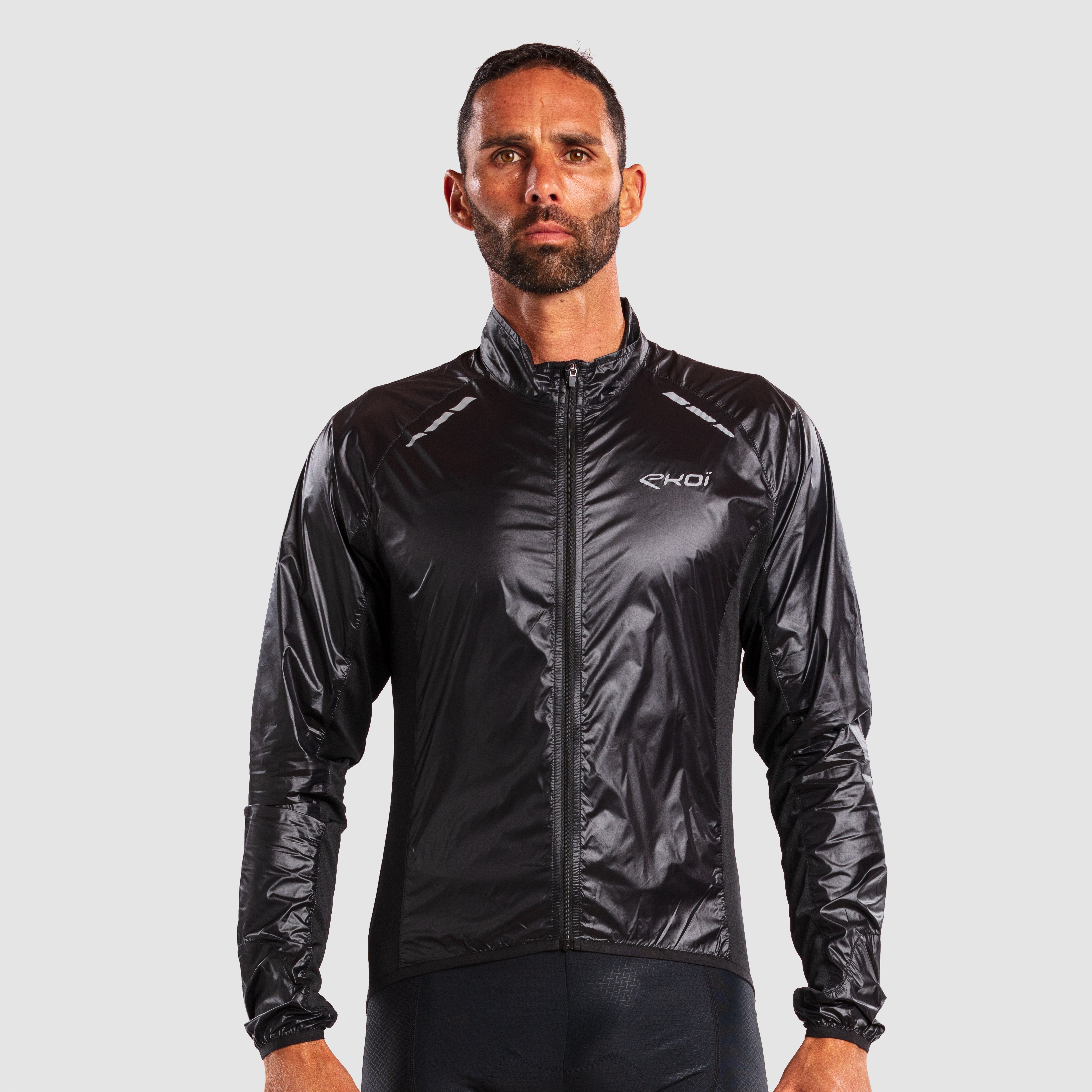 EKOI Perf WINDPROOF LIGHT PACKABLE Jacket Black