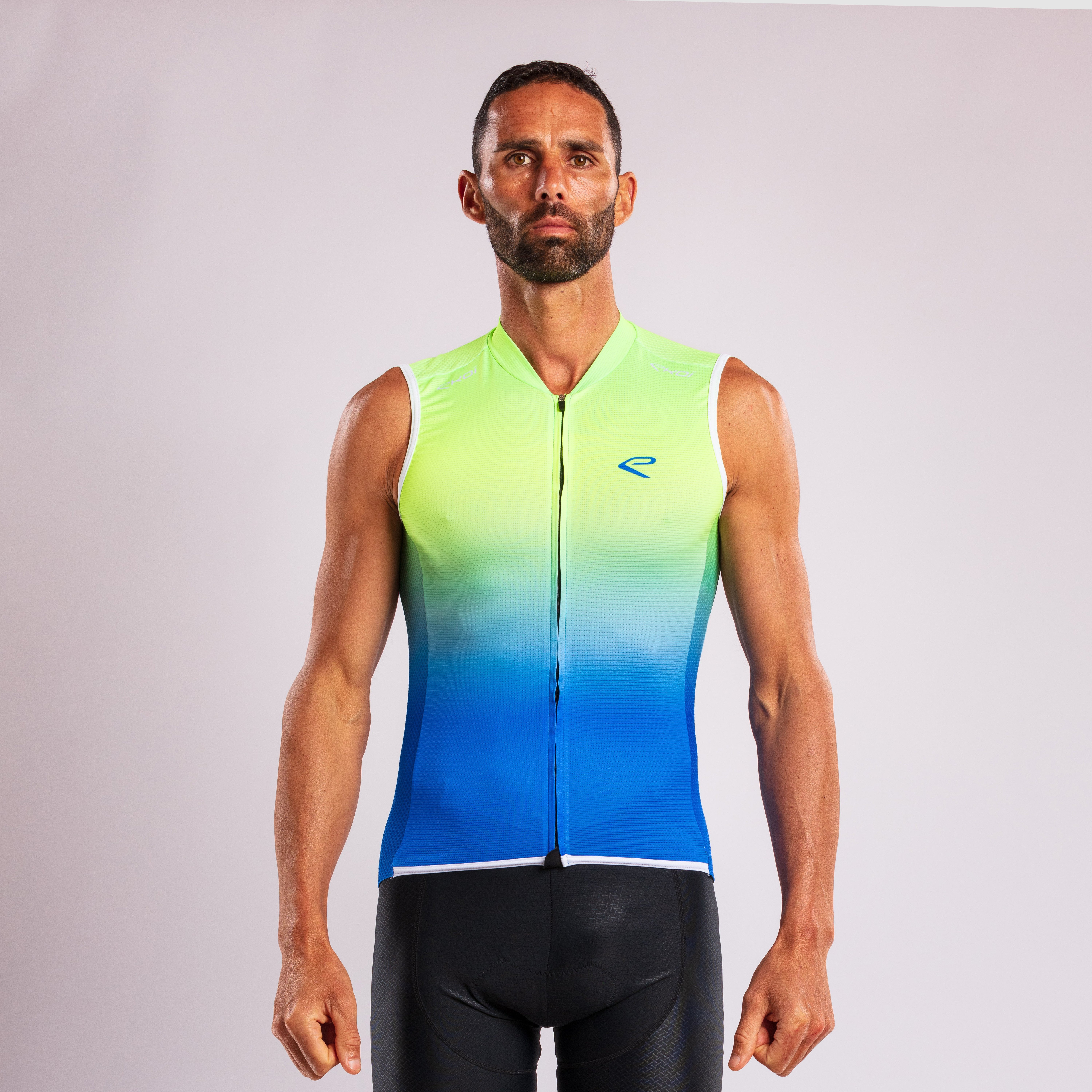 EKOI SLEEVELESS SUMMER JERSEY NEON BLUE