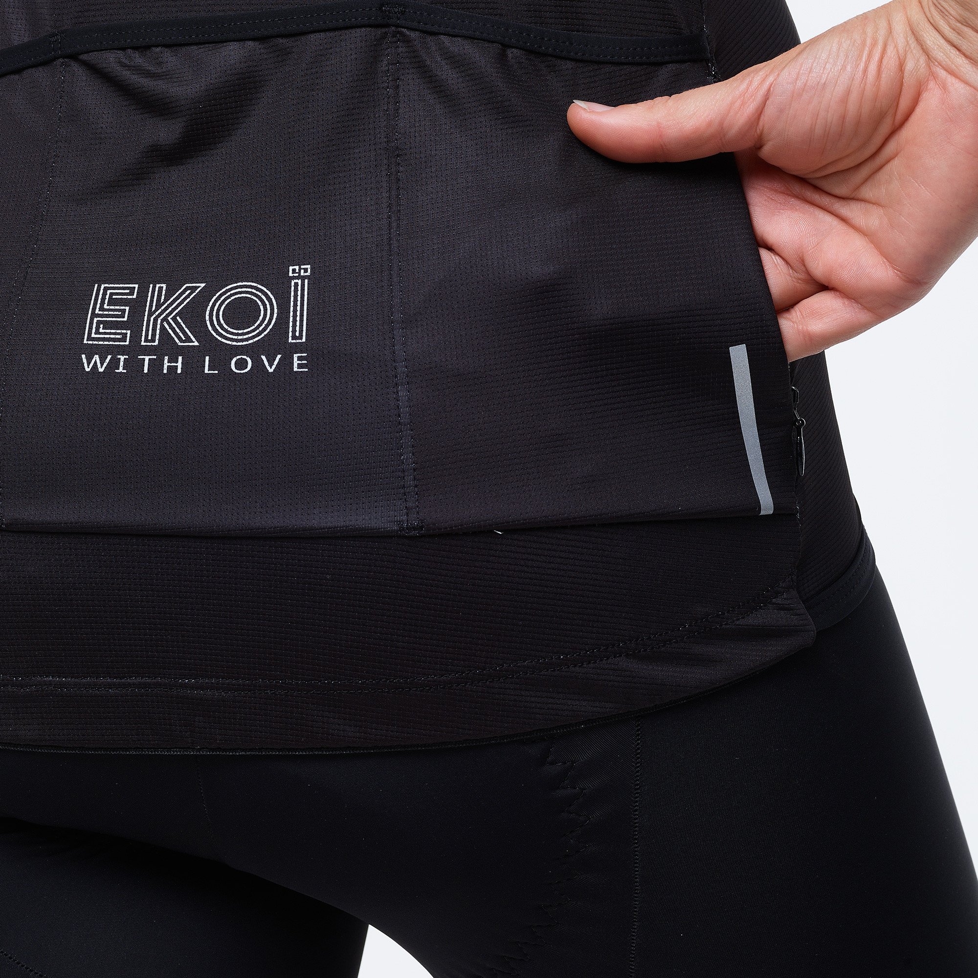 EKOI STRIPES Women's Jersey Black