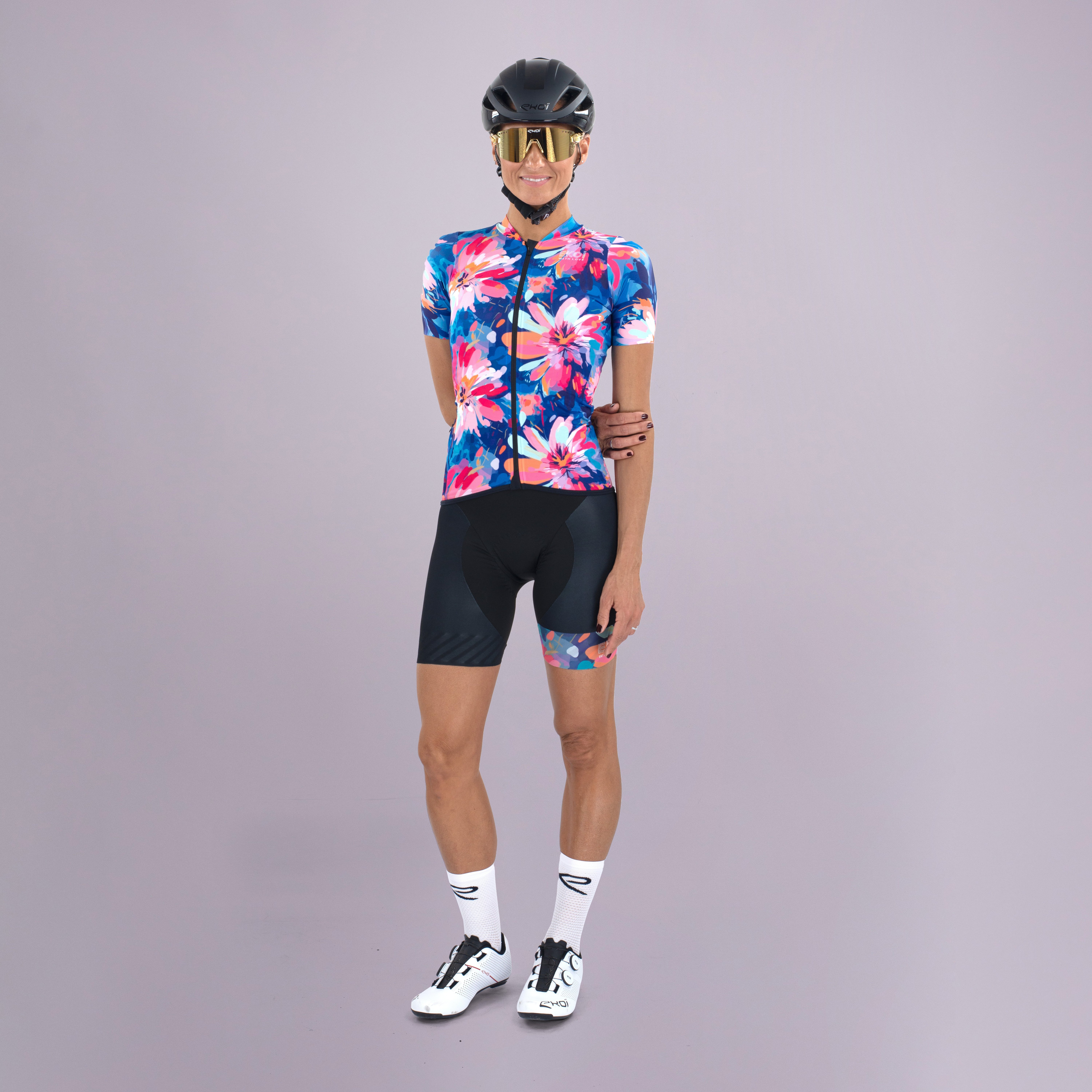 EKOI Women's Cycling Cap FLOWER