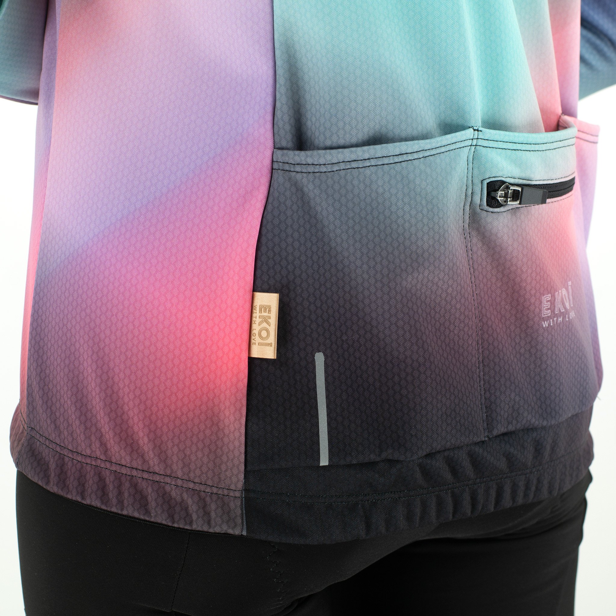 Women Long Sleeves Jersey EKOI AURA Pink