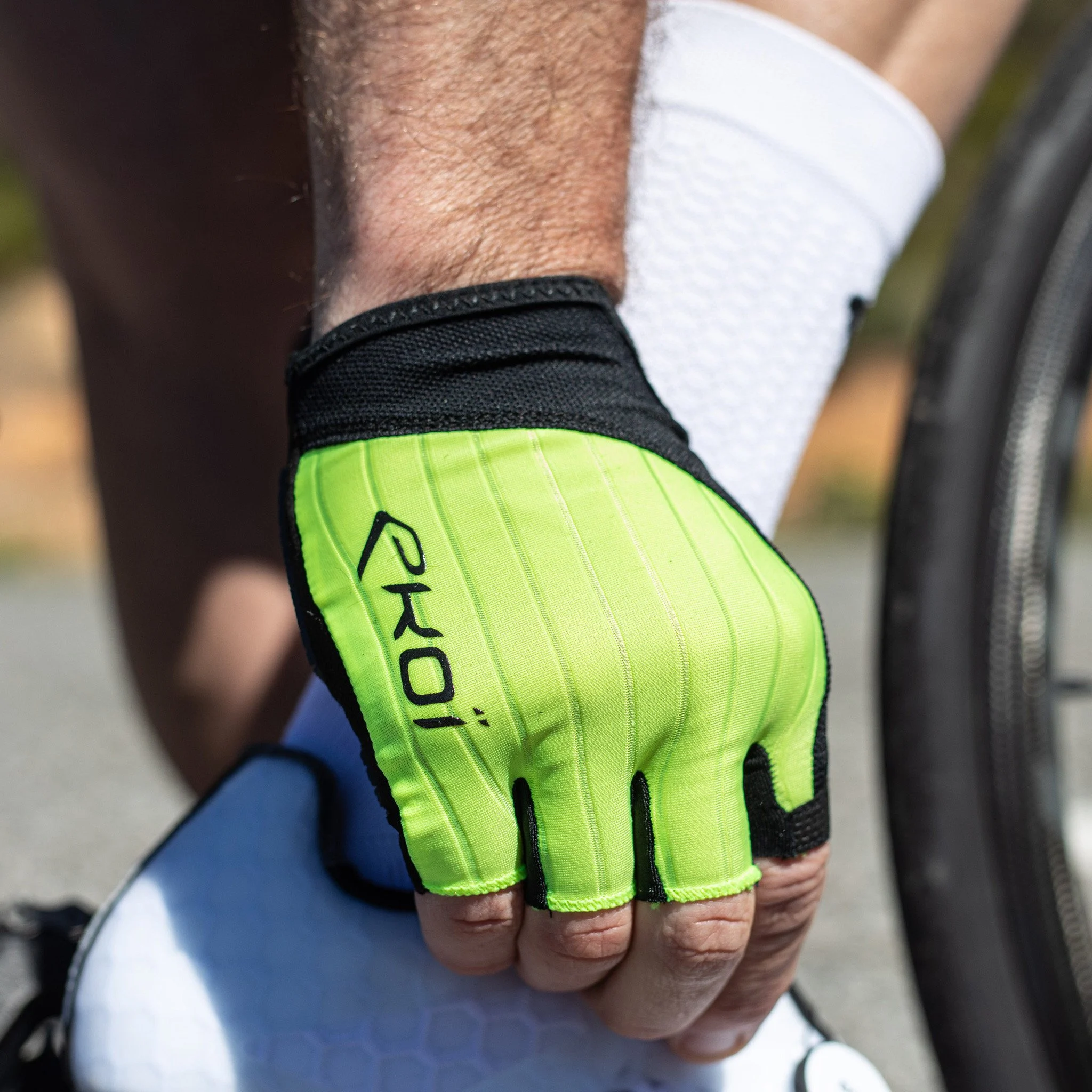 Gants velo silicon concept EKOI KAKI