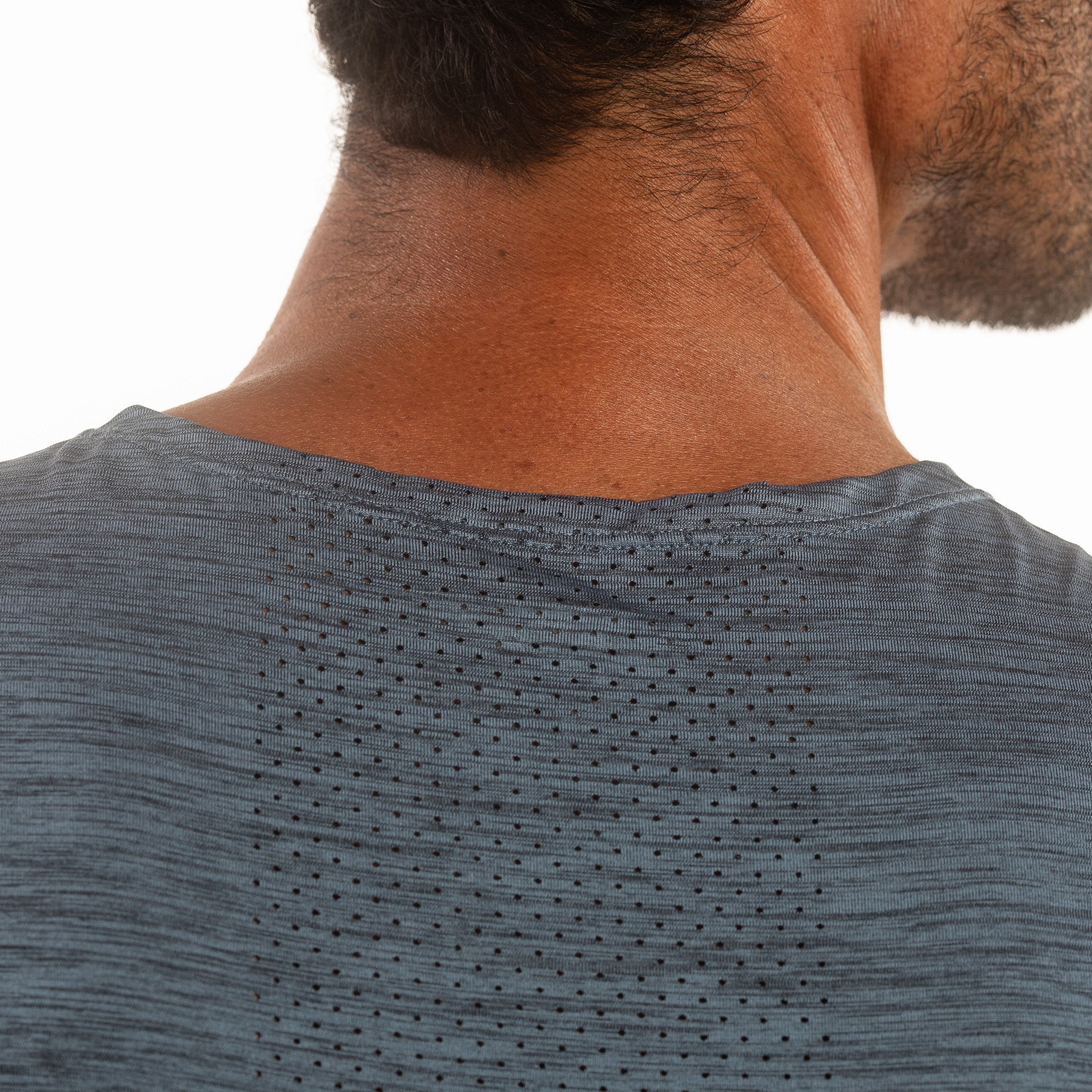 TEE SHIRT SLEEVELESS PERFORMANCE EKOI RUN BLACK /BLUE