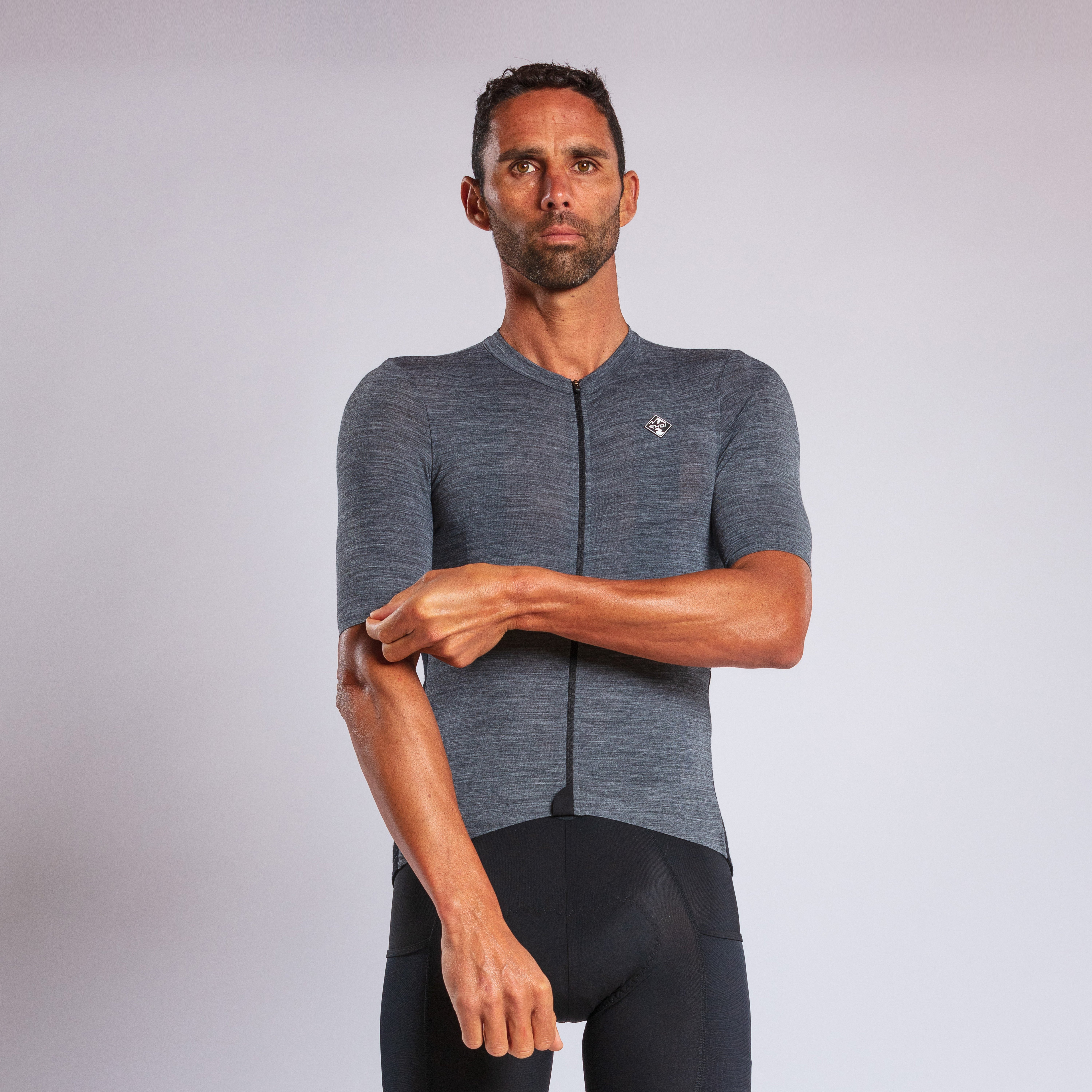Merino Unisex Perf Gravel Jersey Grey