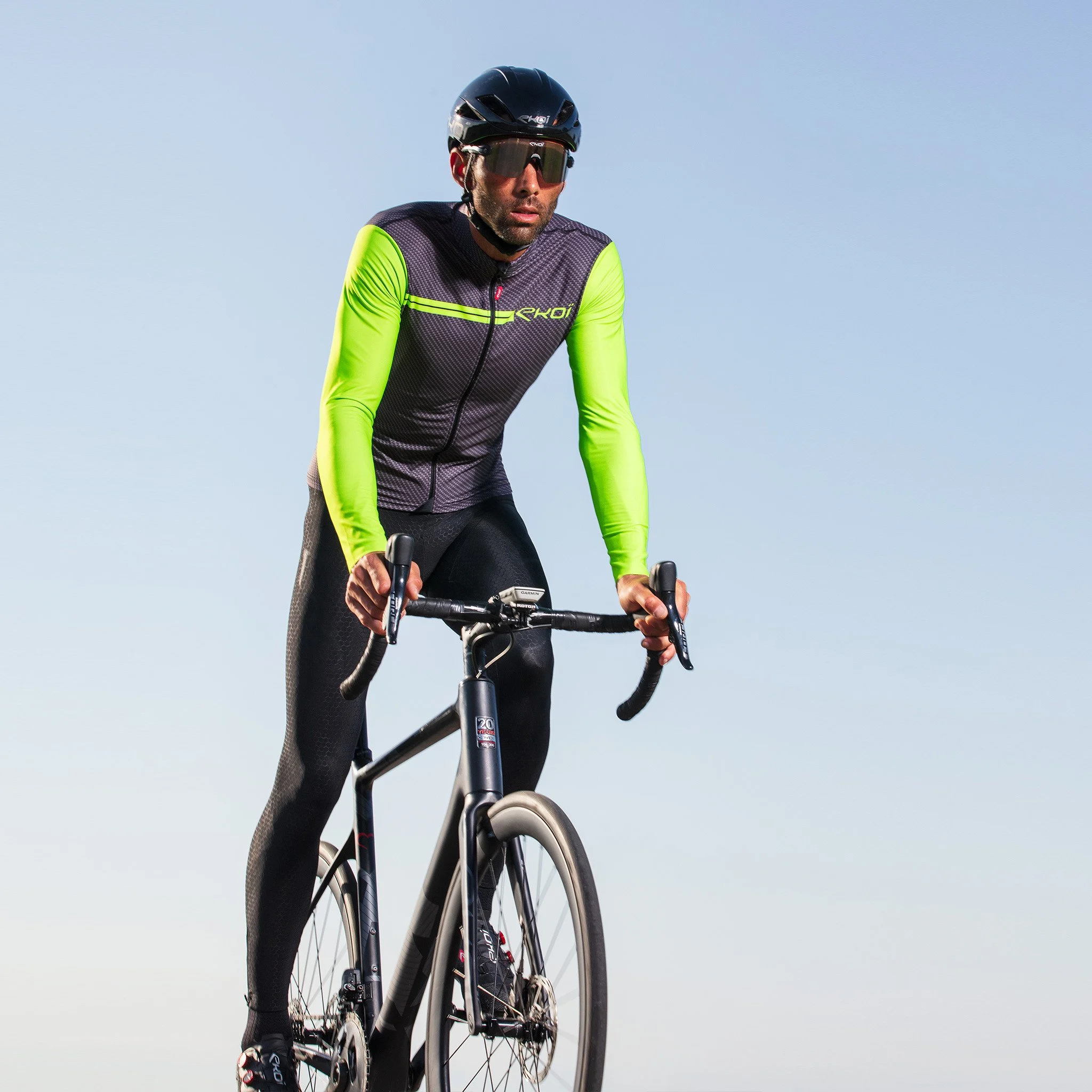 LONG SLEEVES JERSEY EKOI CARBON NEON YELLOW