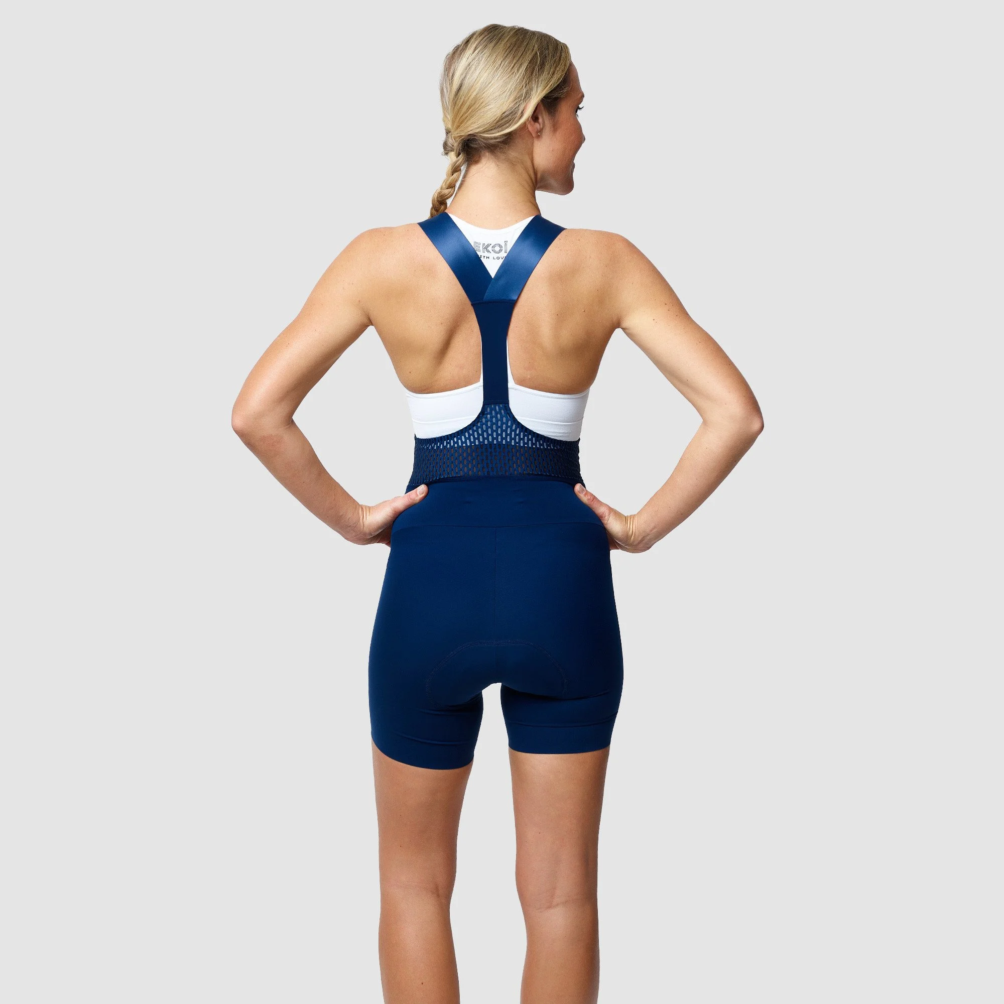 Women Strap Bibshorts EKOI EKOI ESSENTIAL Kaki