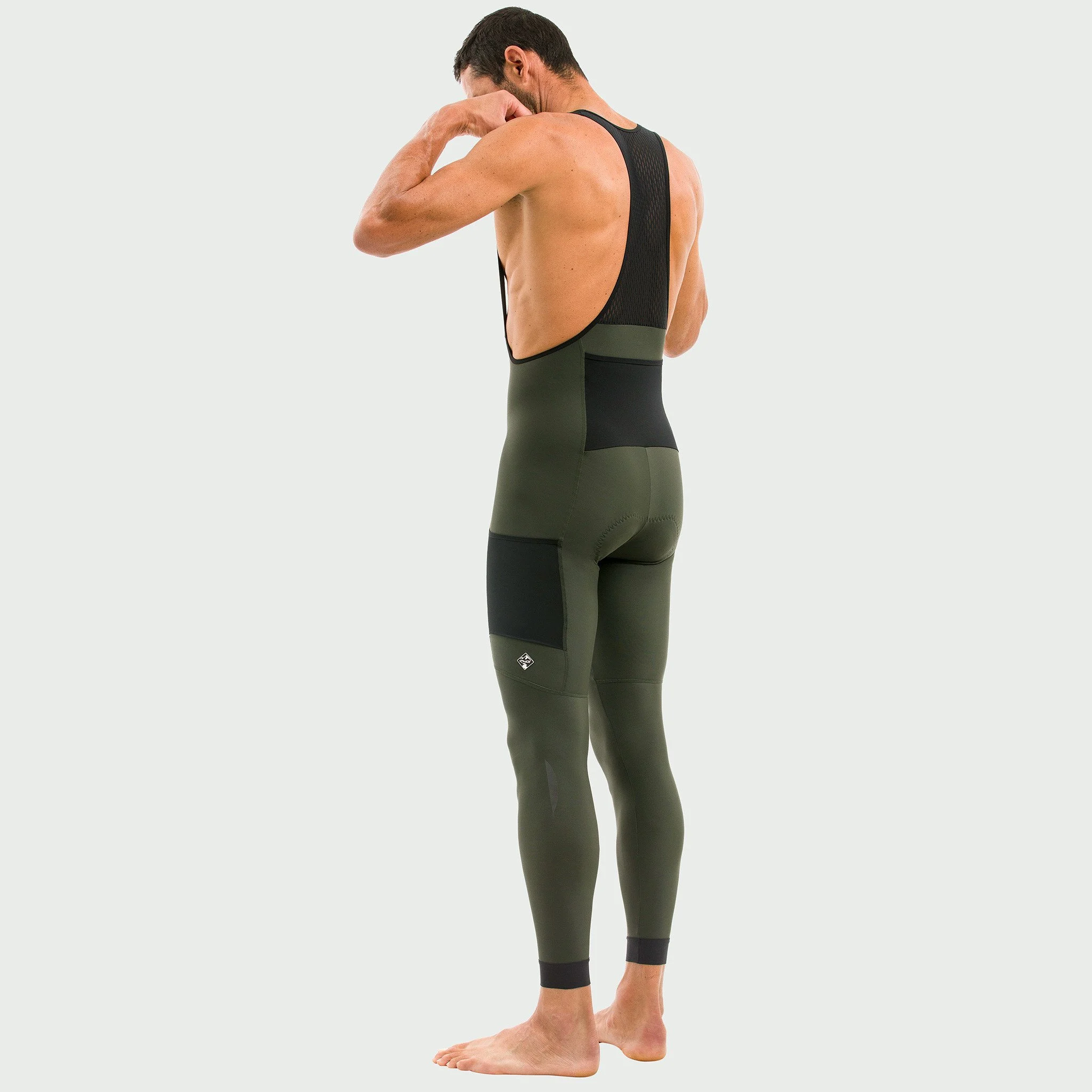 EKOI Gravel Cargo khaki winter bib tights