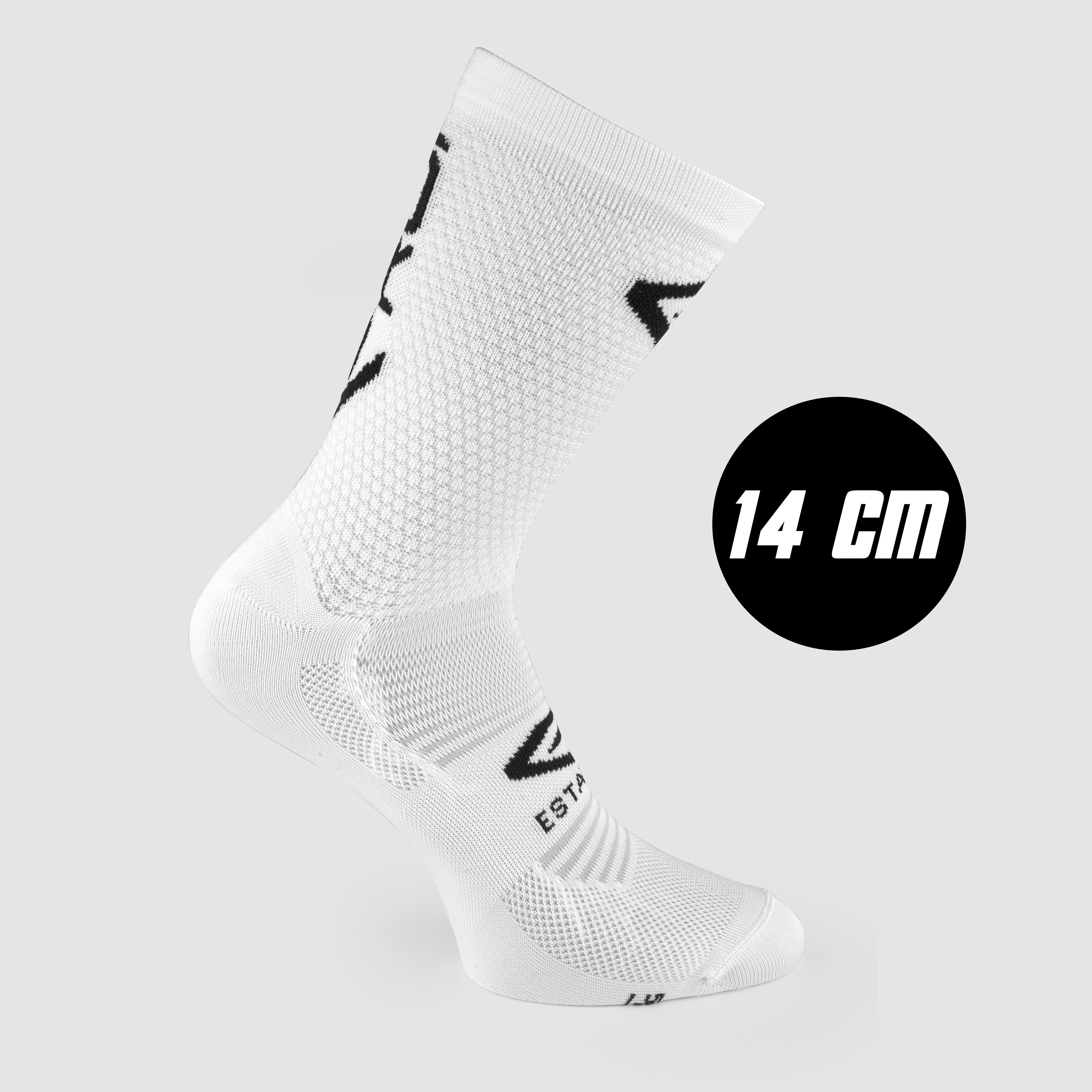 EKOI Perf ESTATE Cycling Socks GREEN NEON Pink 14 CM