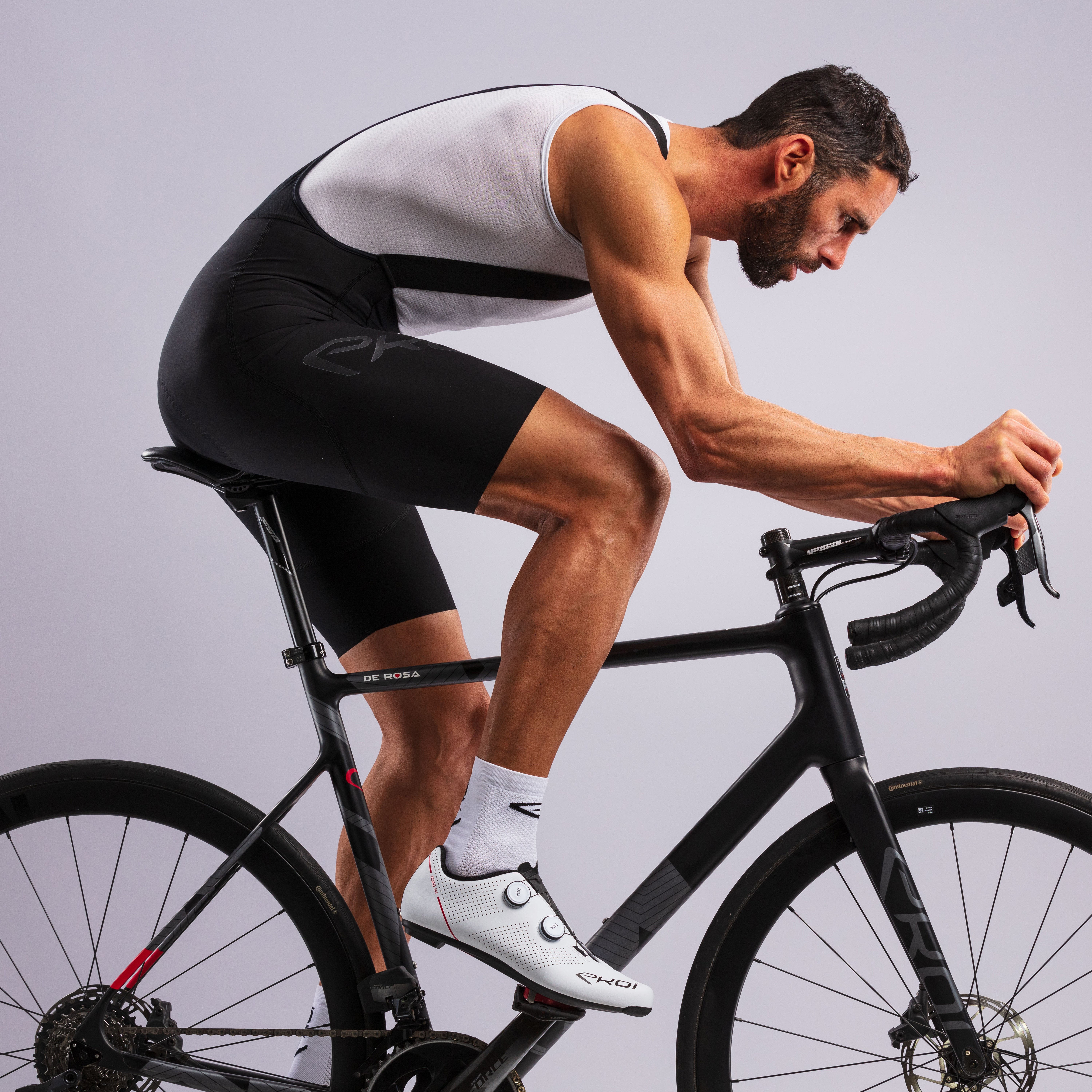 EKOI ULTRALIGHT BIB SHORTS Black