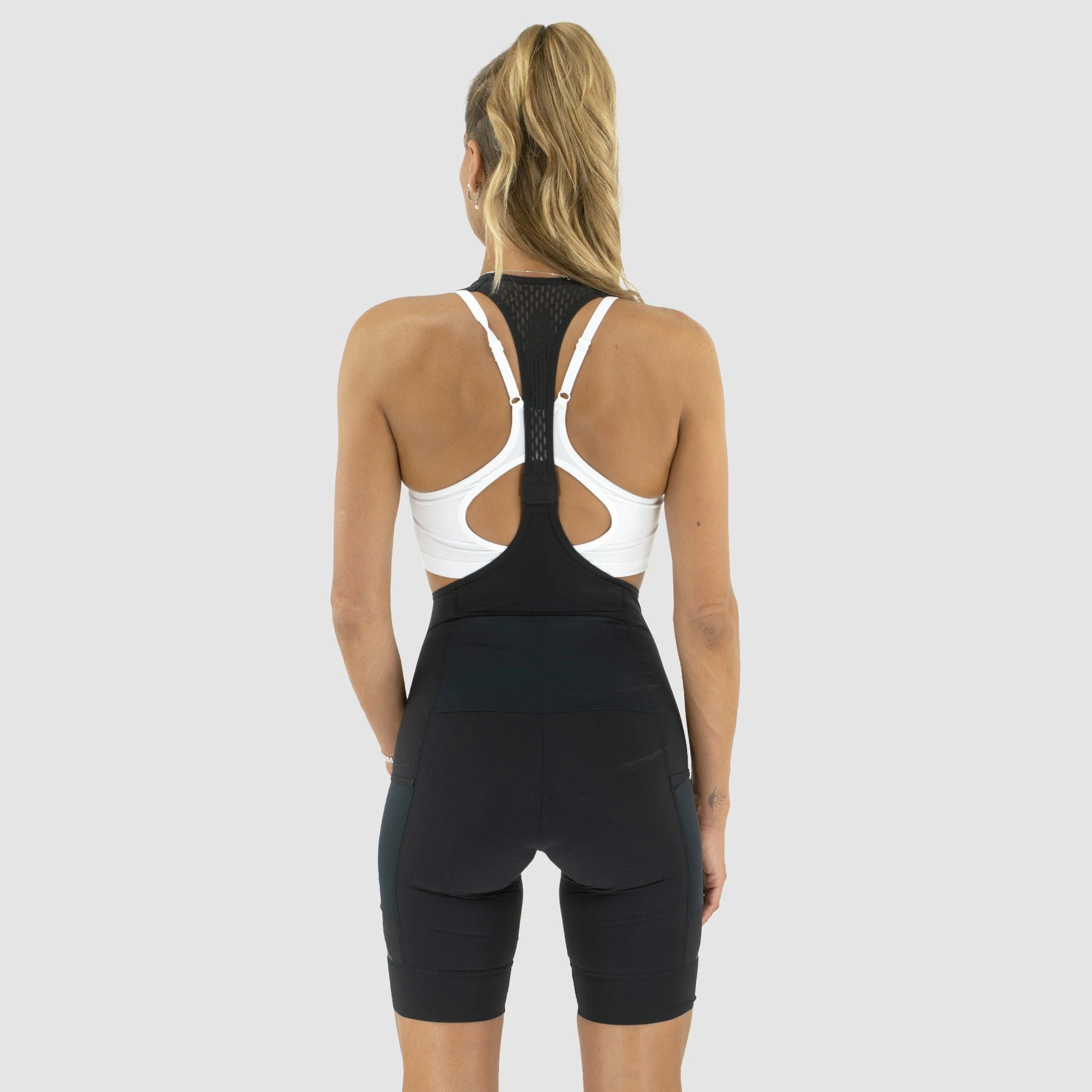 EKOI Gravel Women's BibShort with Cargo Pockets Perf Khaki