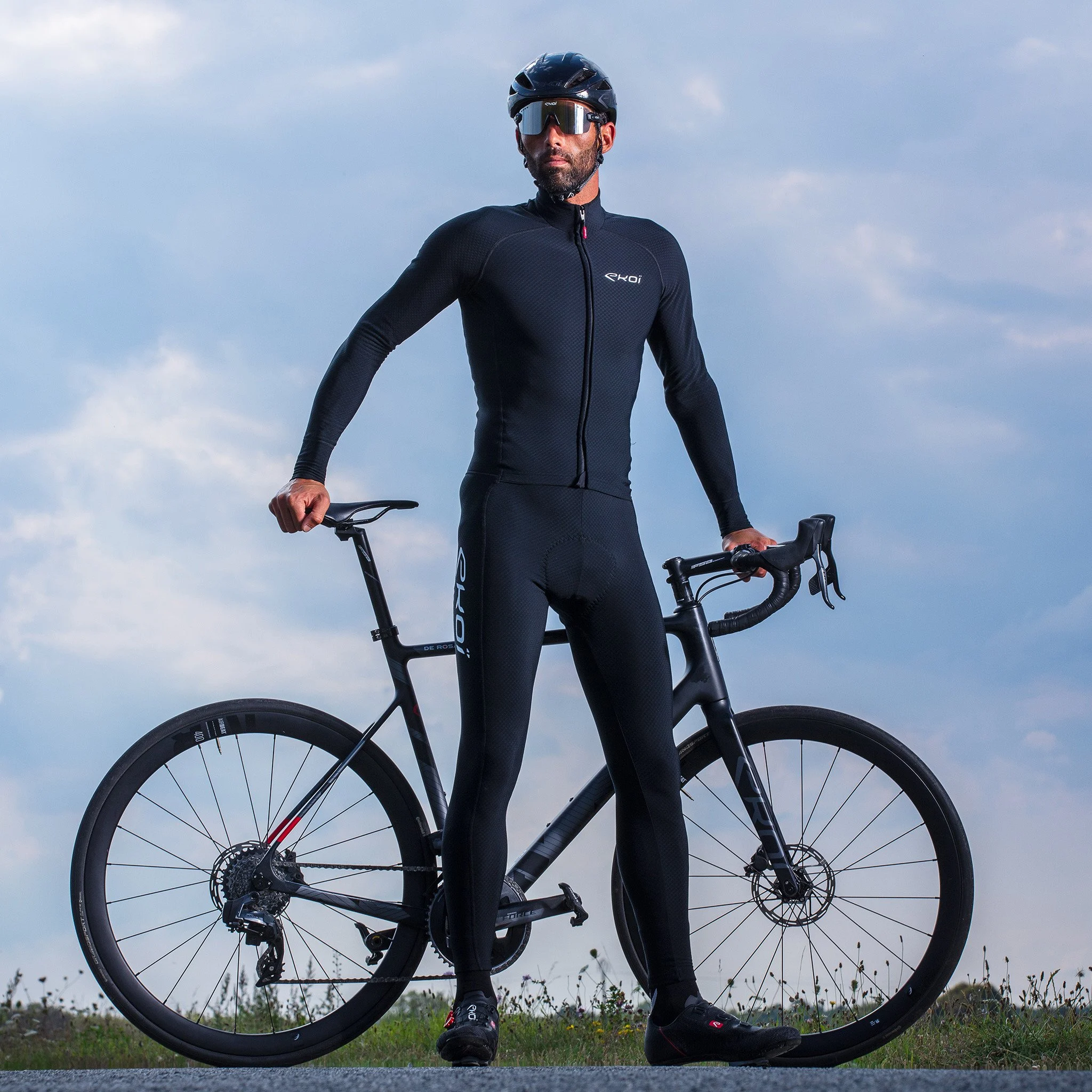 EKOI PRO GEL MEMORY Black thermal skin suit
