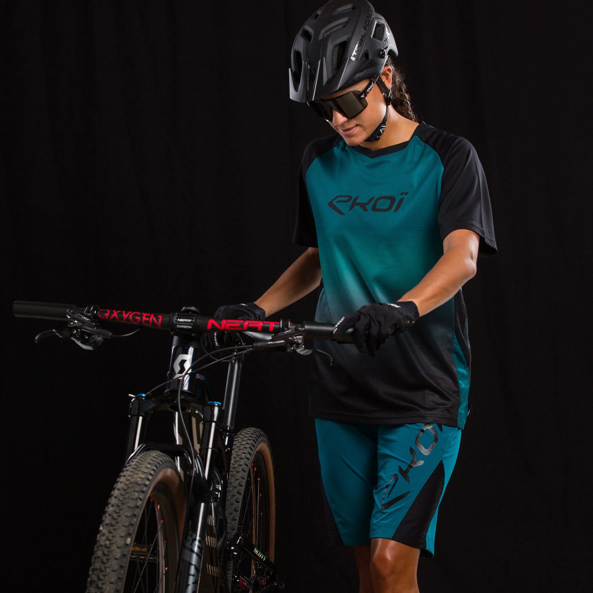 Short Sleeves Jersey EKOI MTB Blue