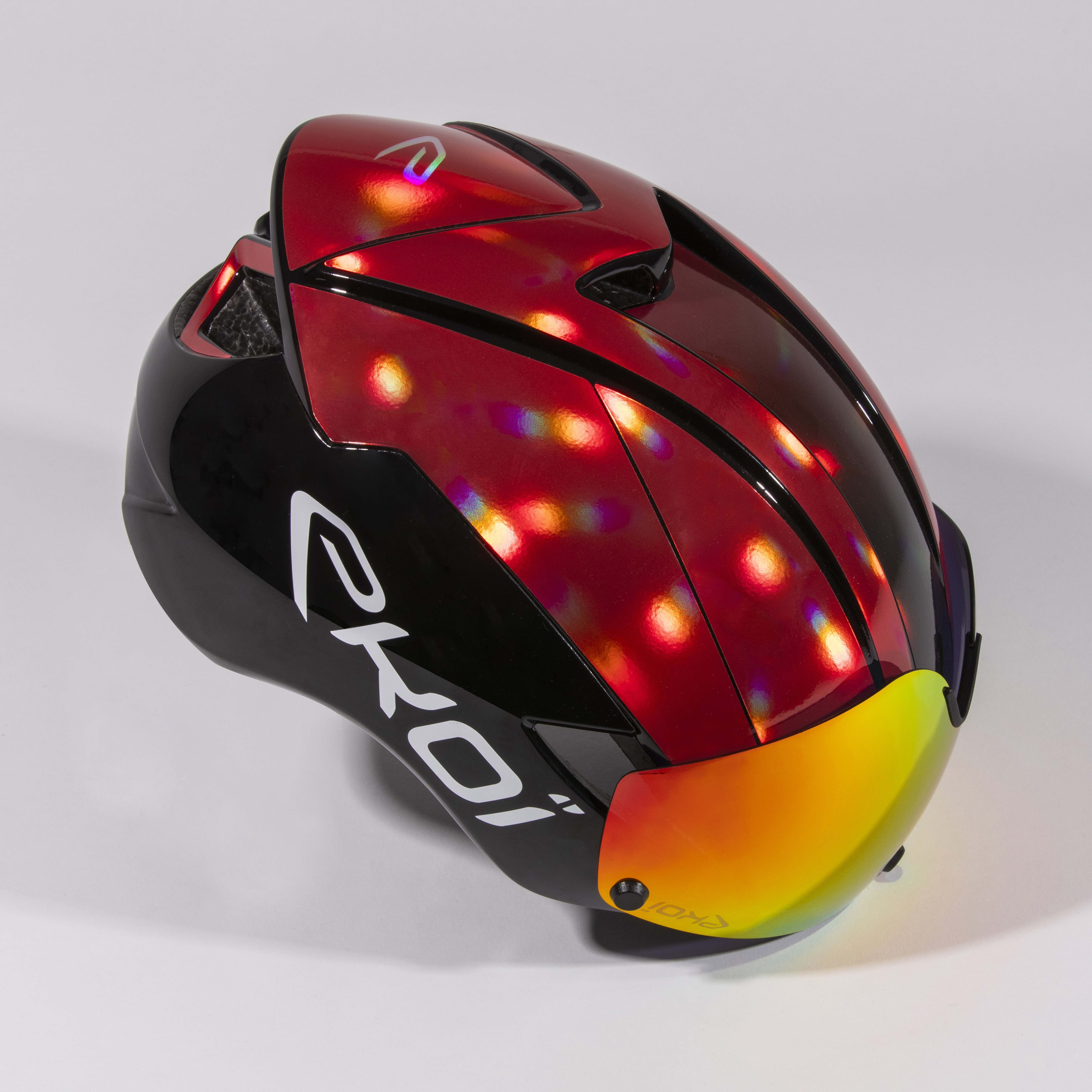 Casque EKOI AERO16 LTD Holographique Rouge