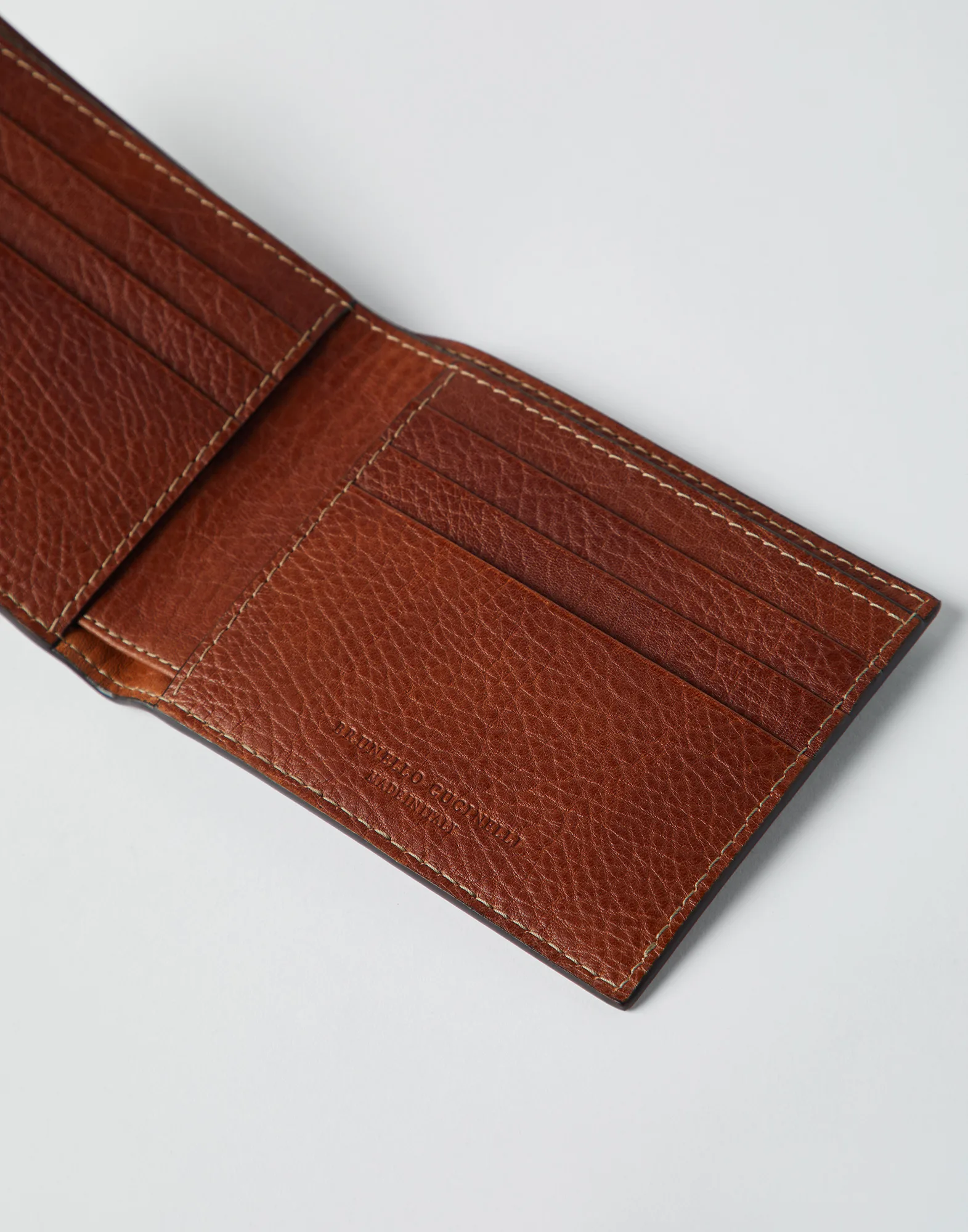 Grained calfskin wallet