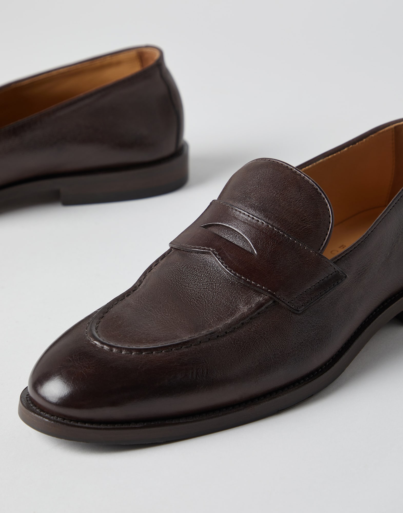 Calfskin penny loafers