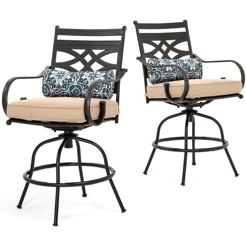 Gehlert Square 4 - Person 33'' Long Bar Height Dining Set with Cushions