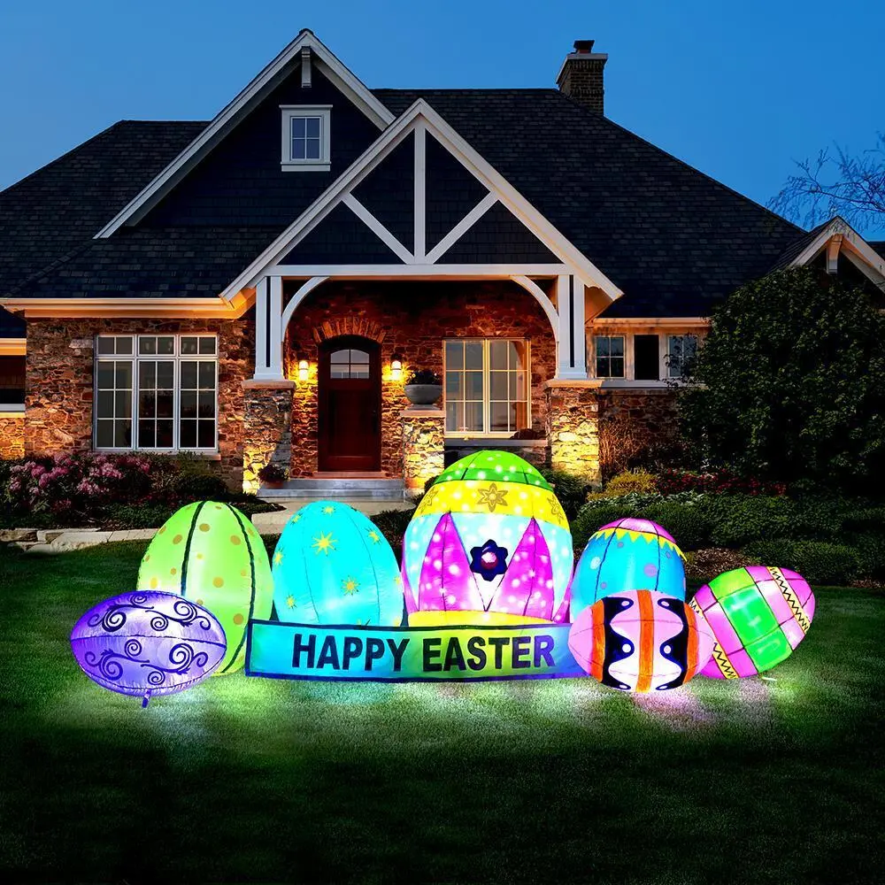 The 8' Illuminated Easter Eggs
