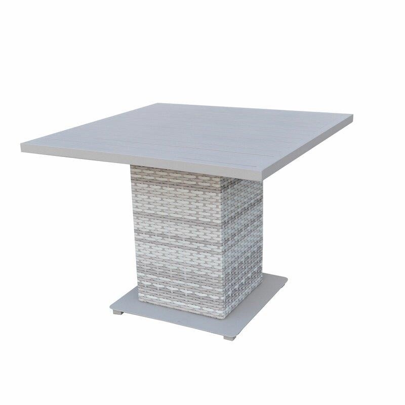 Waterbury Square 4 - Person 39.5'' Long Dining Set with Cushions