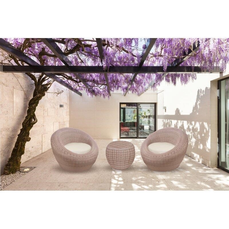 Anissa Metal 2 - Person Seating Group with Cushions