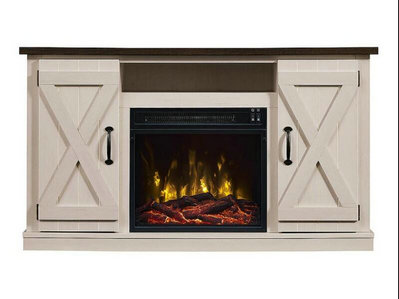 Killian Electric Fireplace Media Console in Two-Tone - 18MM6127-TPG035