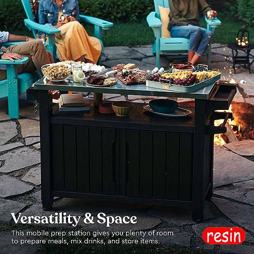 🎉Clearout Sale🎉Most Popular Outdoor Kitchen Cart/Stainless Steel Top with Storage in 2023—(Buy 2 pieces and get free shipping)