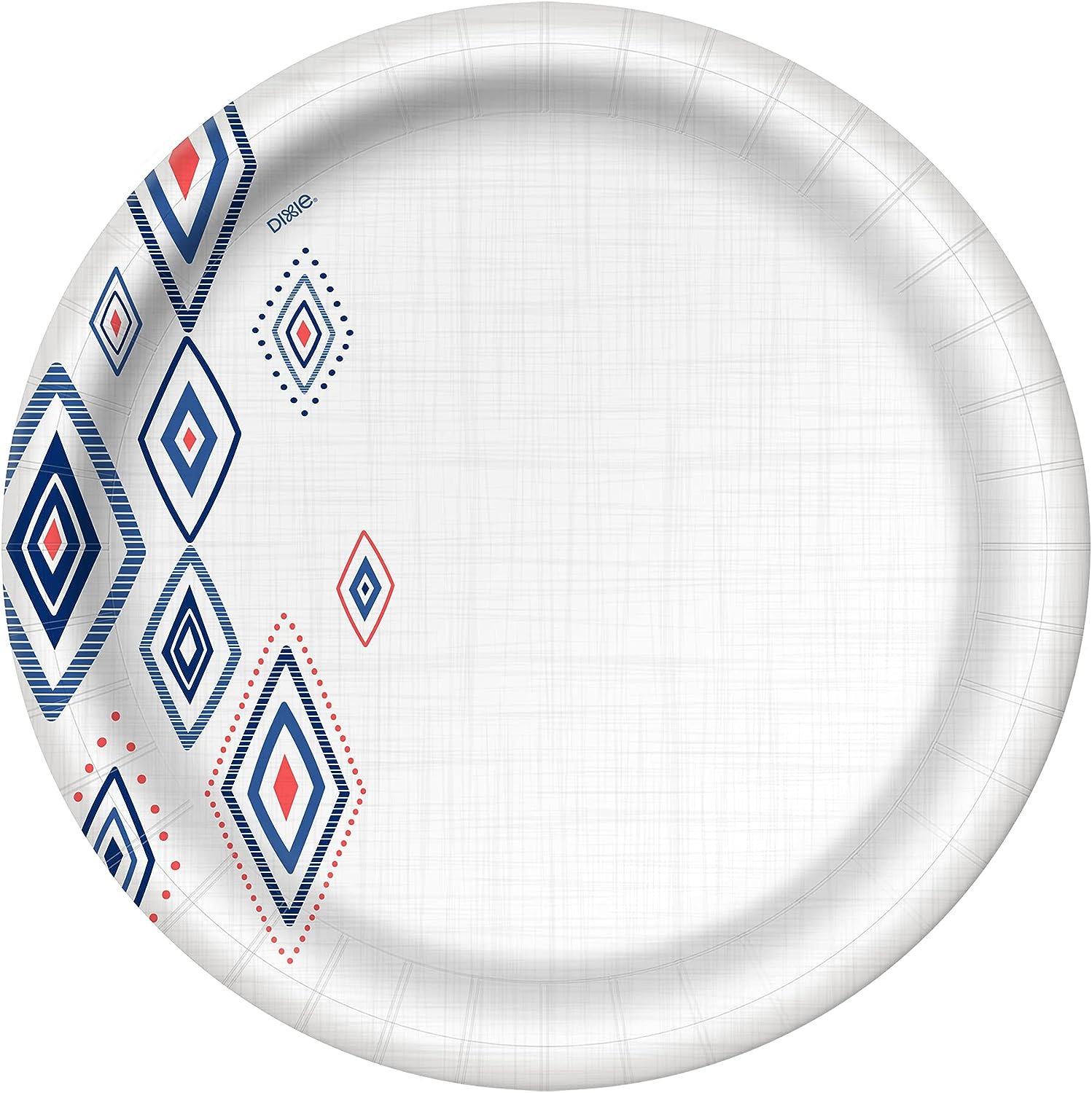Dixie 10 Inch Paper Plates, Dinner Size Printed Disposable Plate, 204 Count (3 Packs of 68 Plates)
