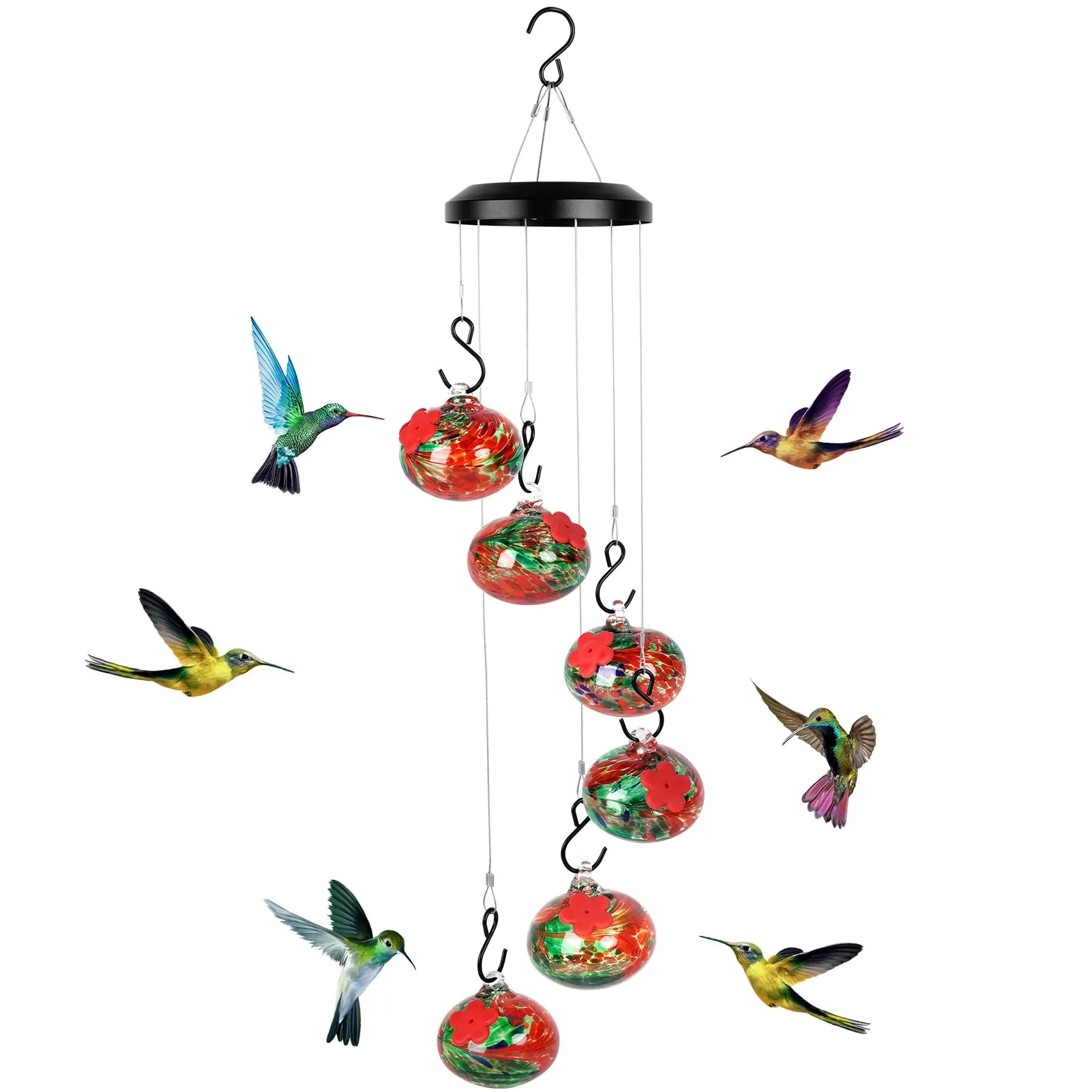 🐦Charming Wind Chimes Hummingbird feeders