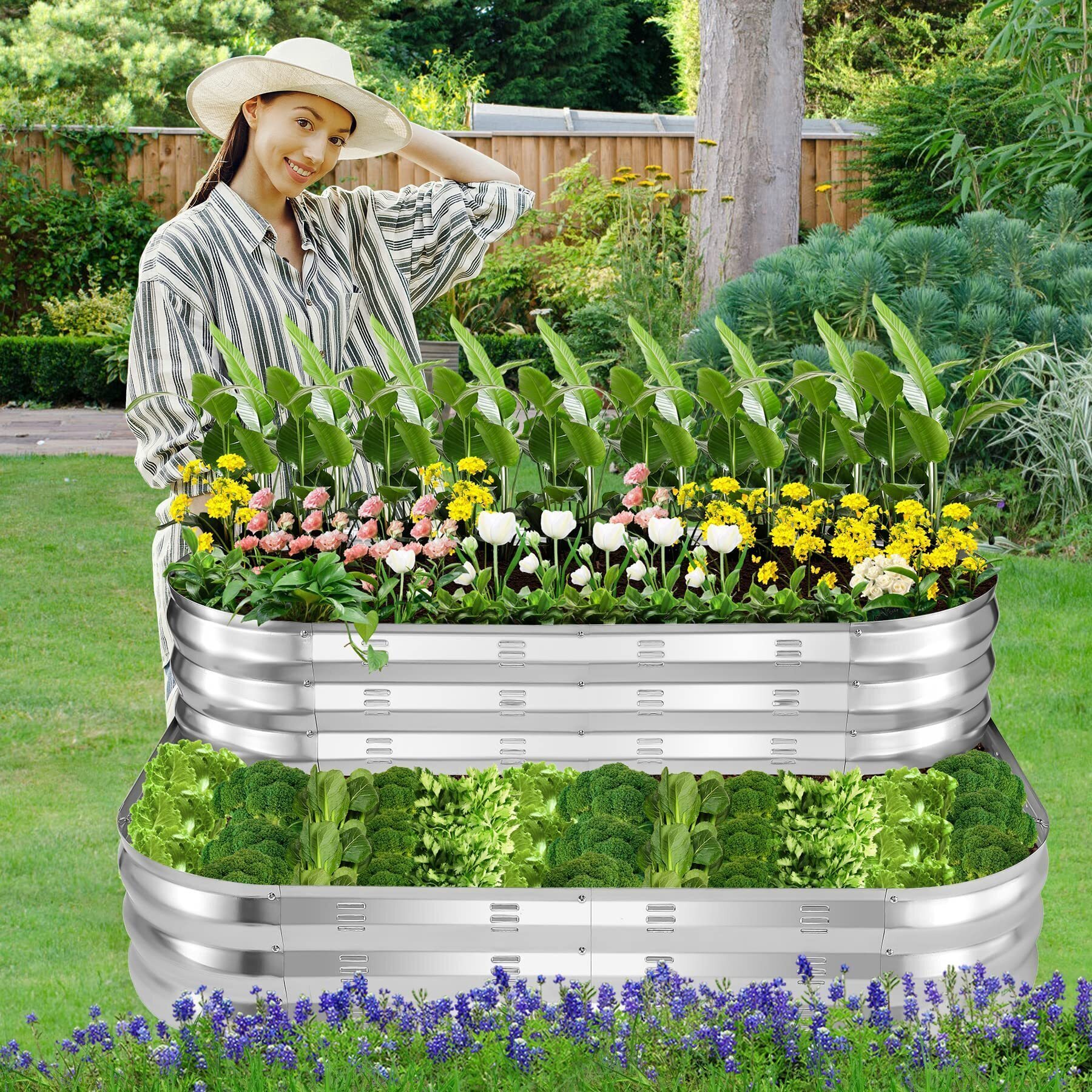 2-Tier Raised Garden Beds Kit